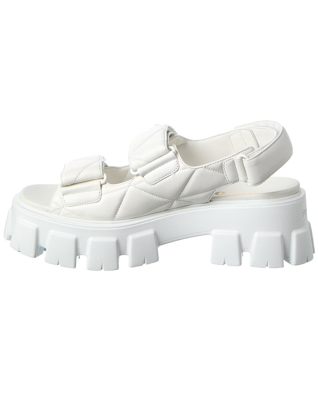 Prada Quilted Leather Platform Sandal - 2