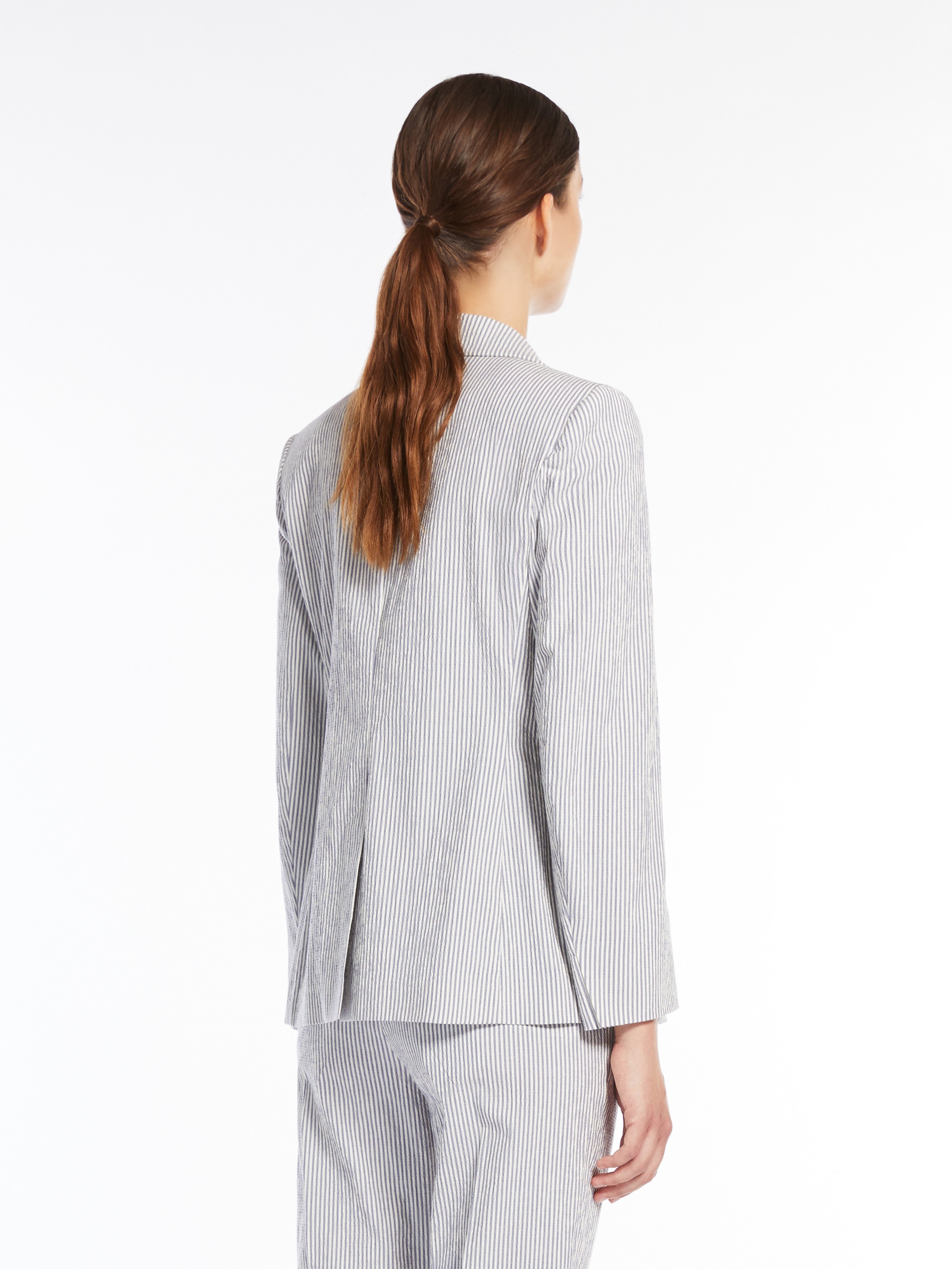ALETTA Cotton seersucker blazer - 4
