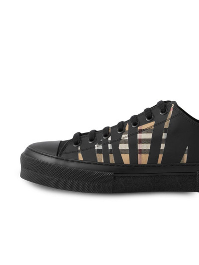 Burberry Sliced check cotton sneakers outlook