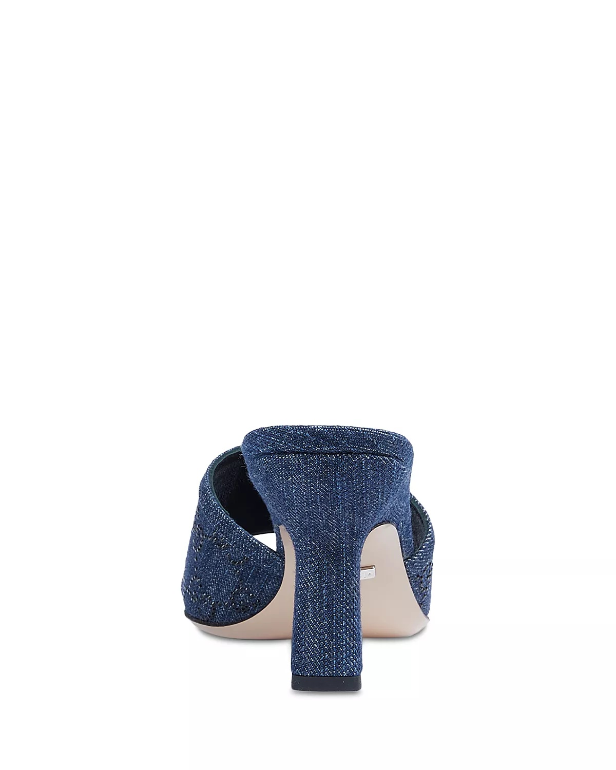 Women's Square Toe Denim Block Heel Sandals - 4