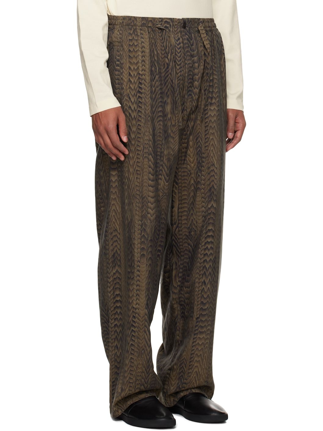 Brown FreelingWaters Edition Printed Pyjama Pants - 2