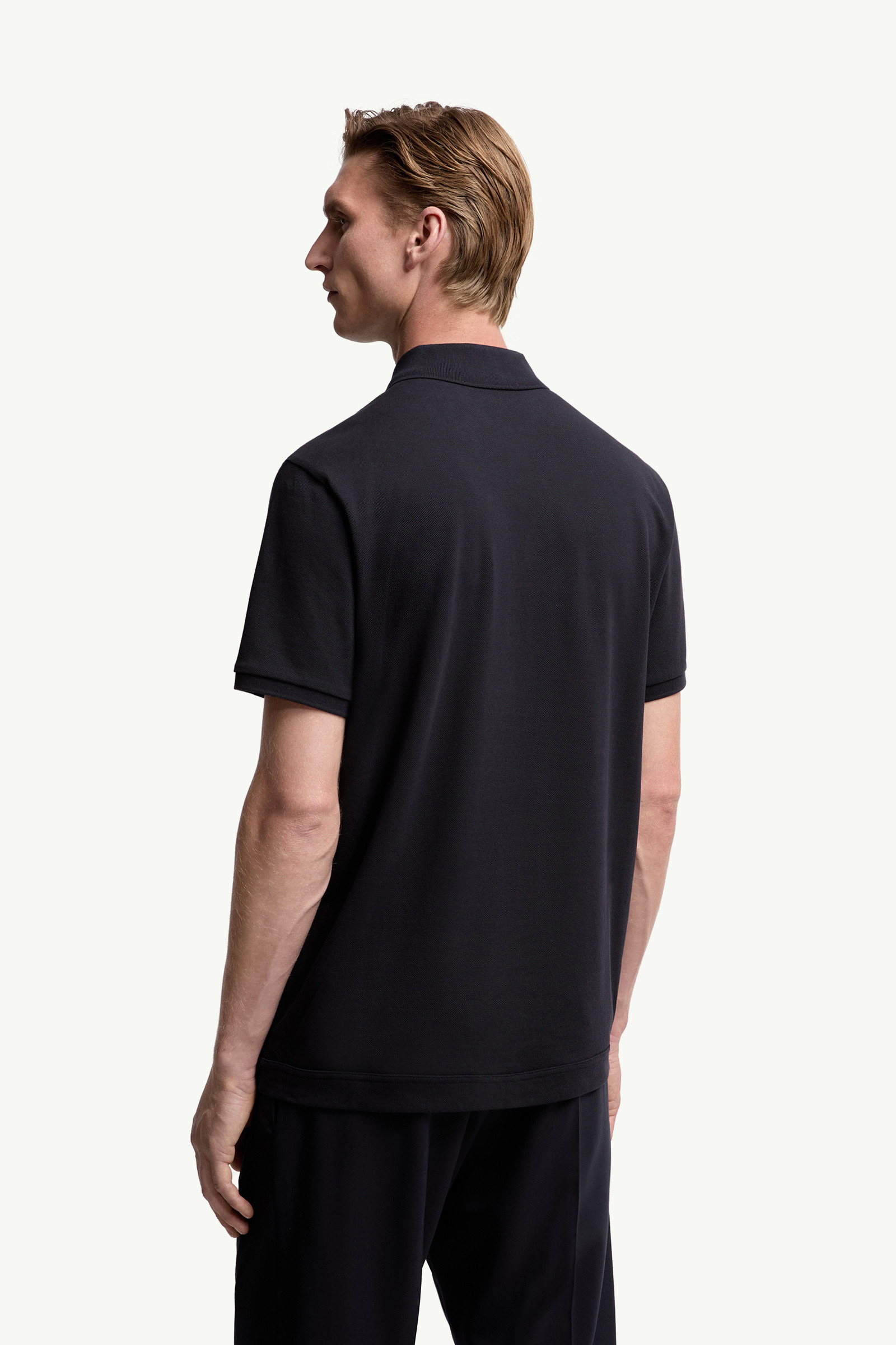Logo Patch Cotton Piquet Polo Shirt - 5