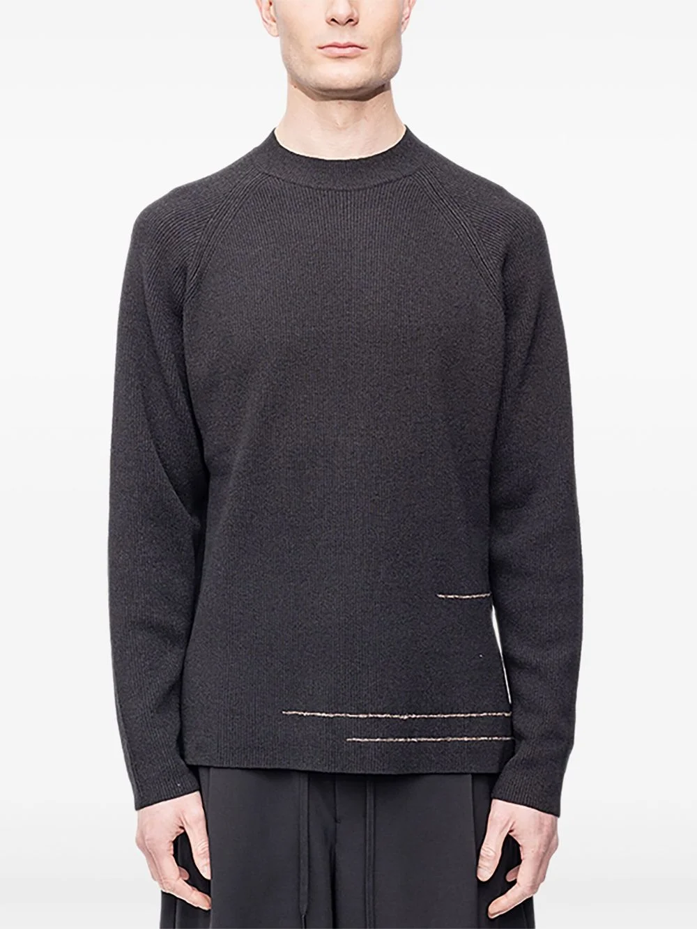 ribbed-knit pullover sweater - 1