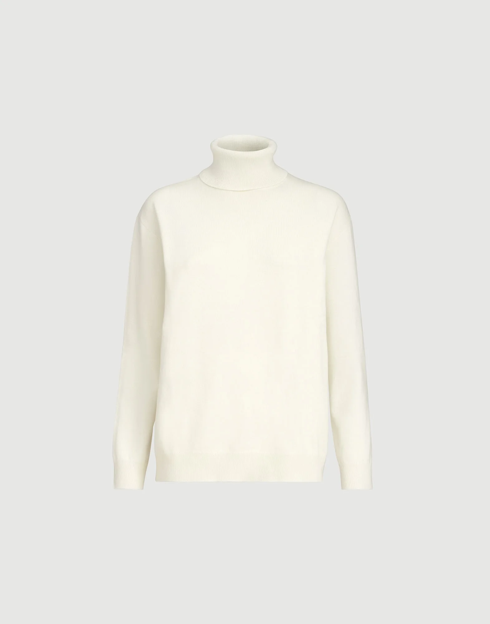 Cashmere turtleneck sweater with monili - 1