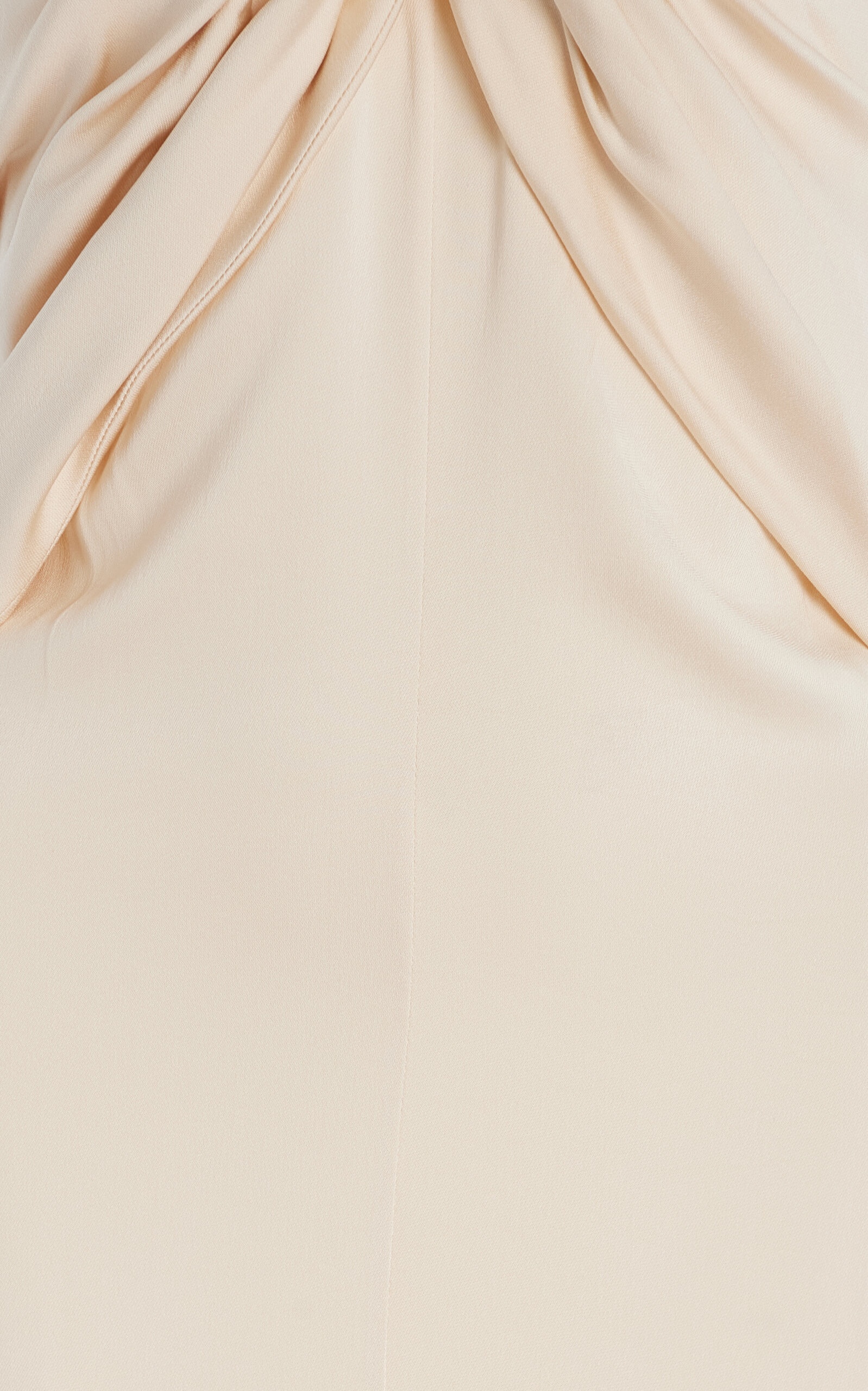 Tova Gathered Crepe Maxi Dress ivory - 5