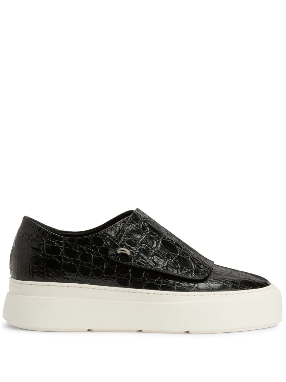 Mike crocodile-embossed sneakers - 1