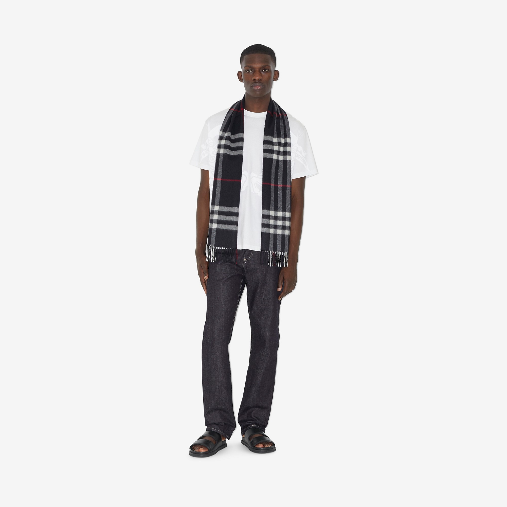 The Classic Check Cashmere Scarf - 4
