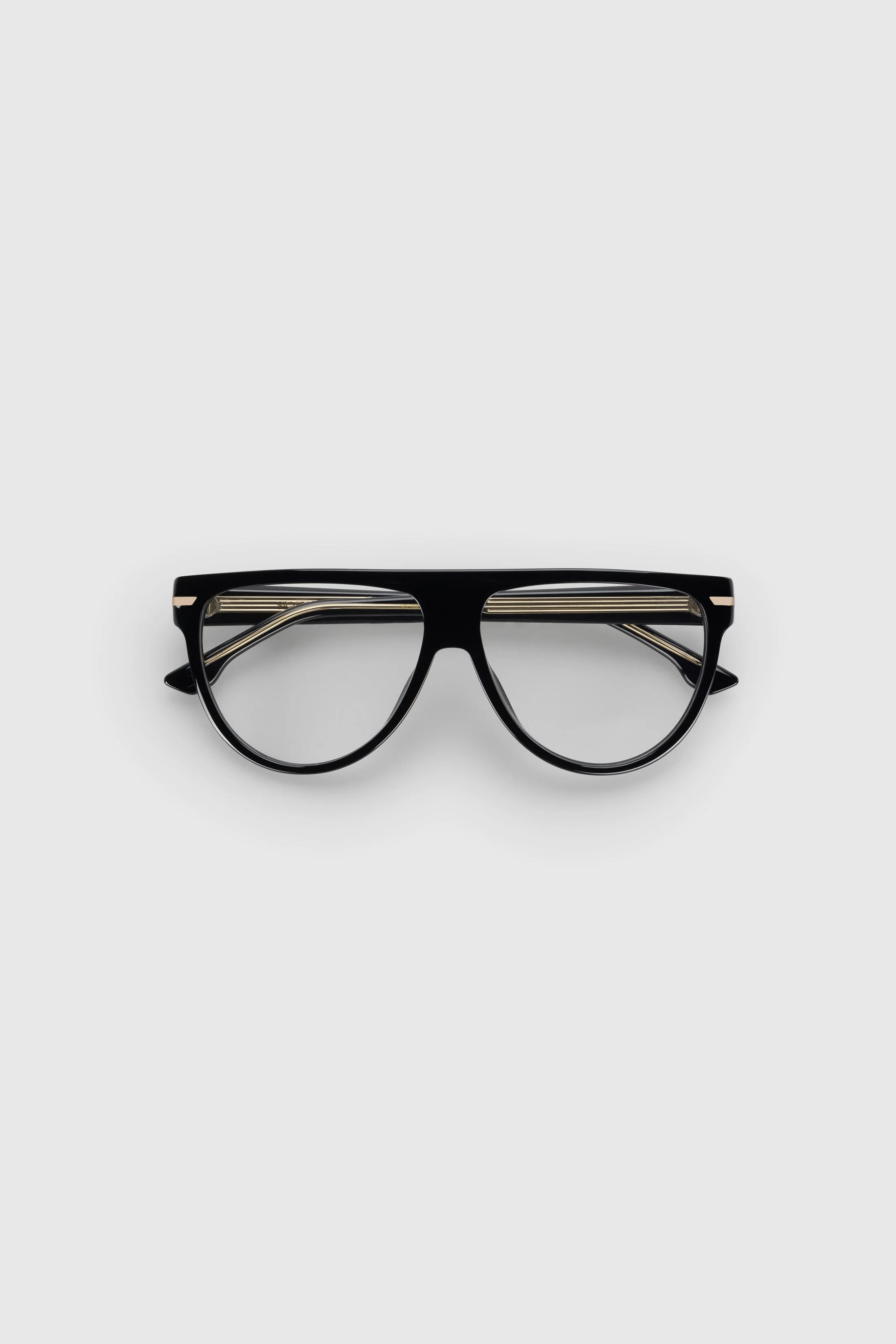 Flat Top Acetate Optical In Black - 1