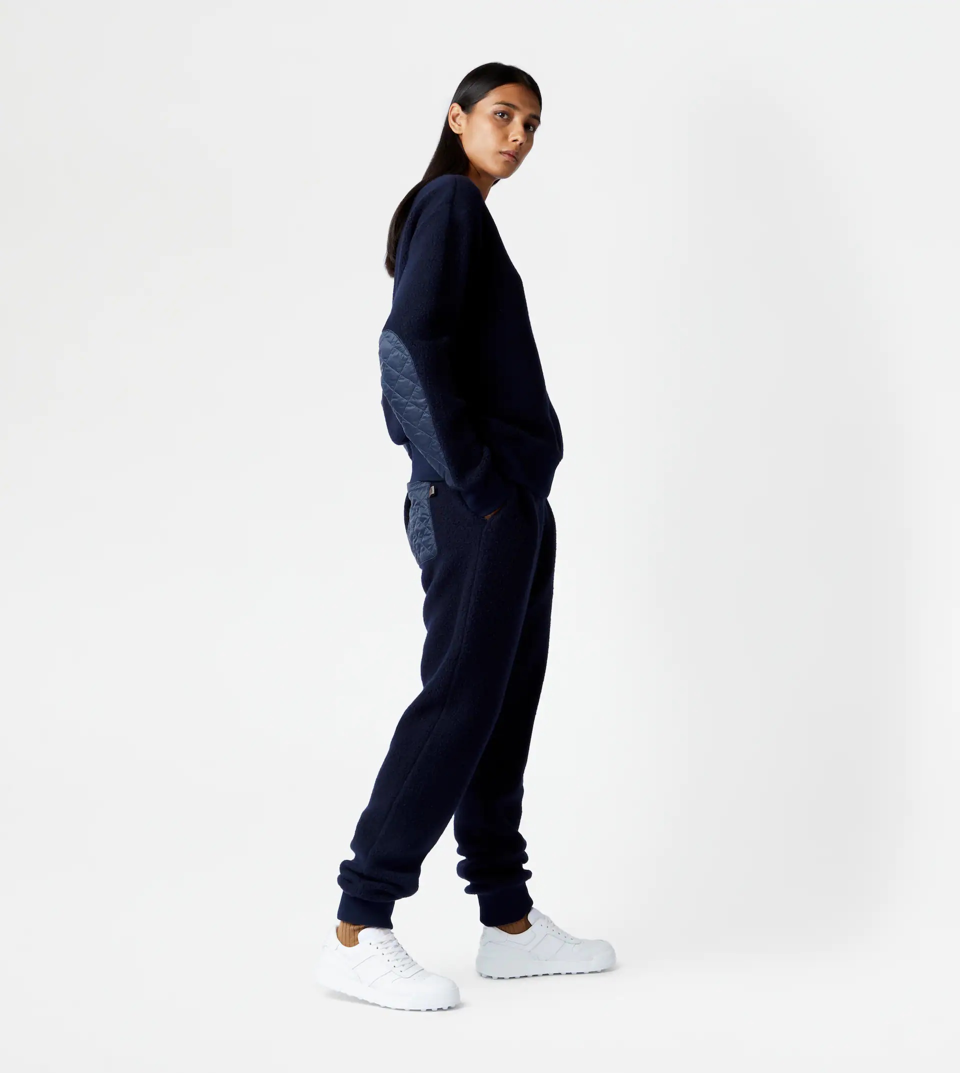 CASHMERE BLEND TROUSERS - BLUE - 12