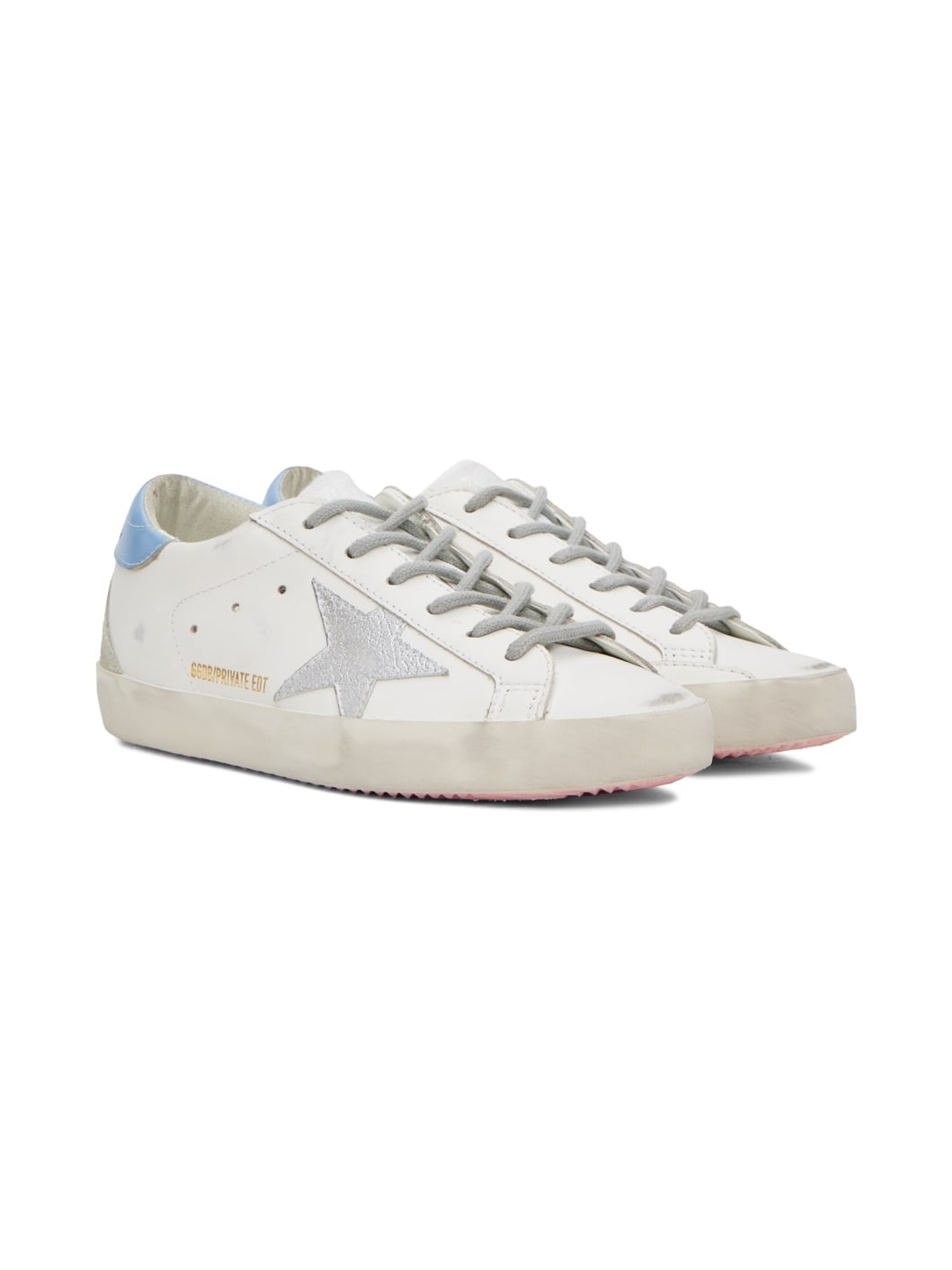 SSENSE Exclusive White Super-Star Classic Sneakers - 4