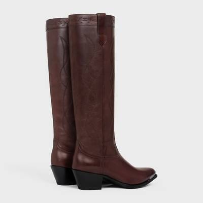 CELINE Western boots high boot with metal toe in Calfskin outlook