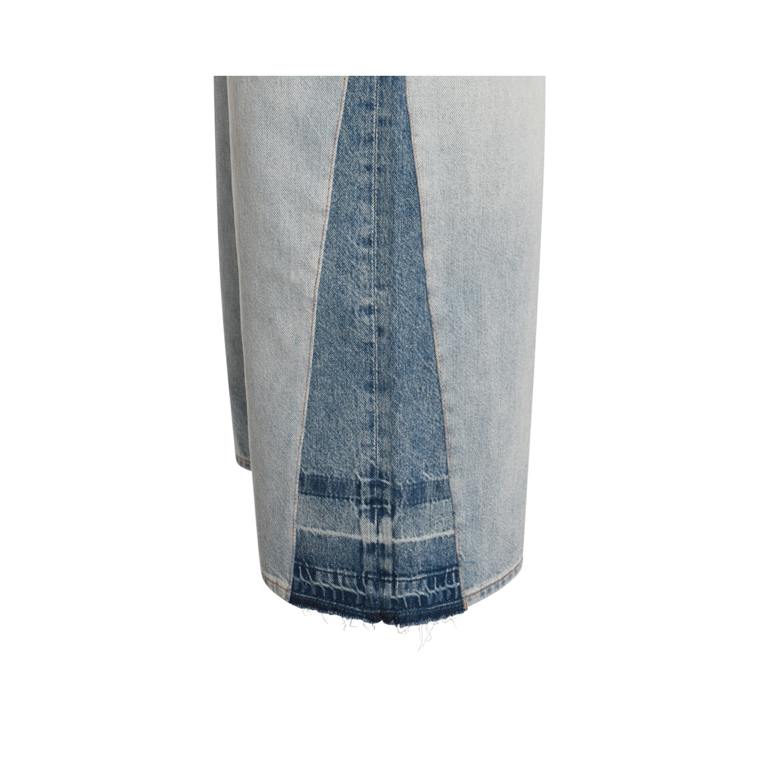 LIGHT BLUE COTTON DENIM JEANS - 4