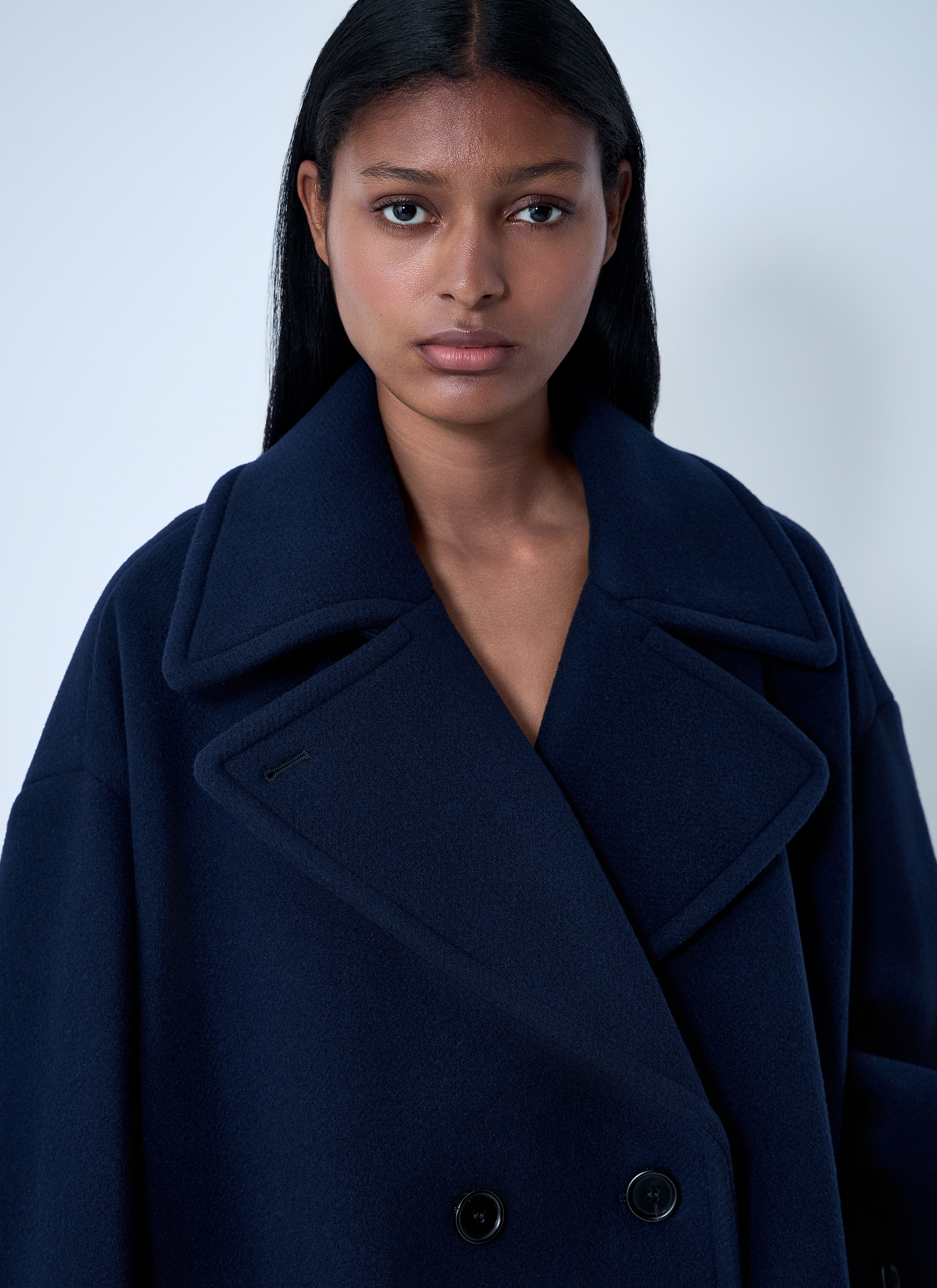 Double-Breasted Wool-Blend Coat - 5