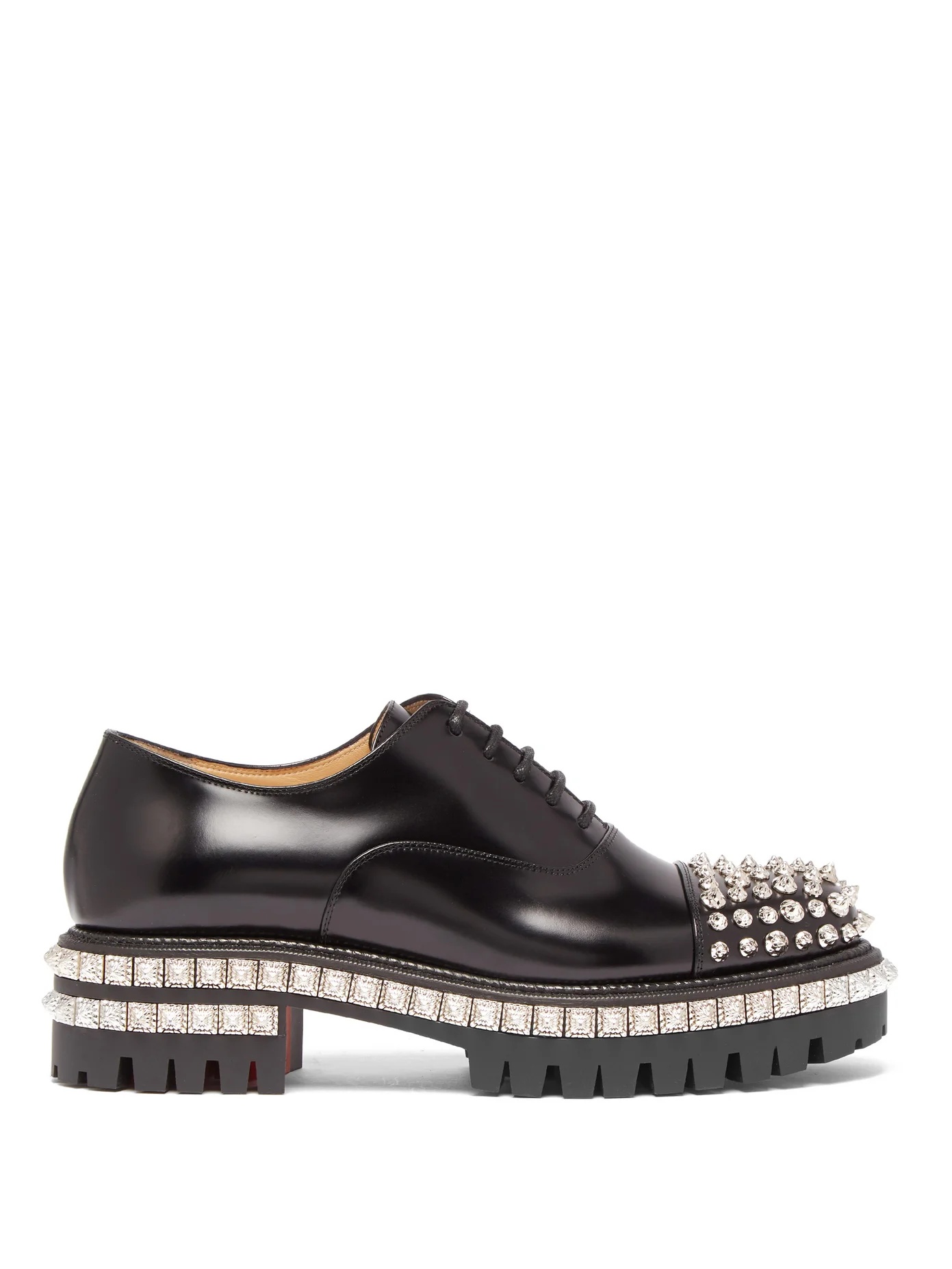 Kings Road studded leather oxford shoes - 1