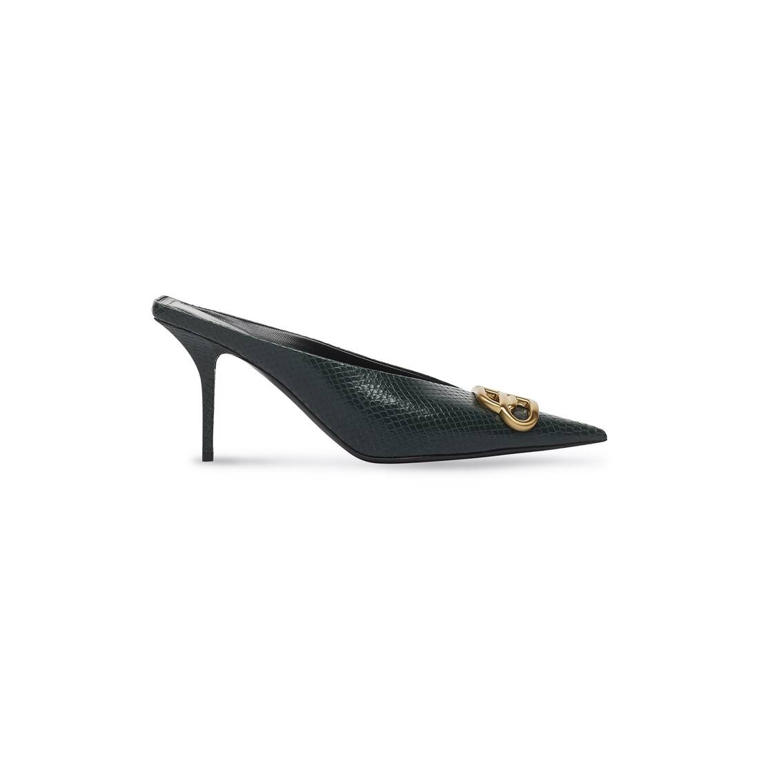 Women's Square Knife Bb 80mm Mule  in Green - 1