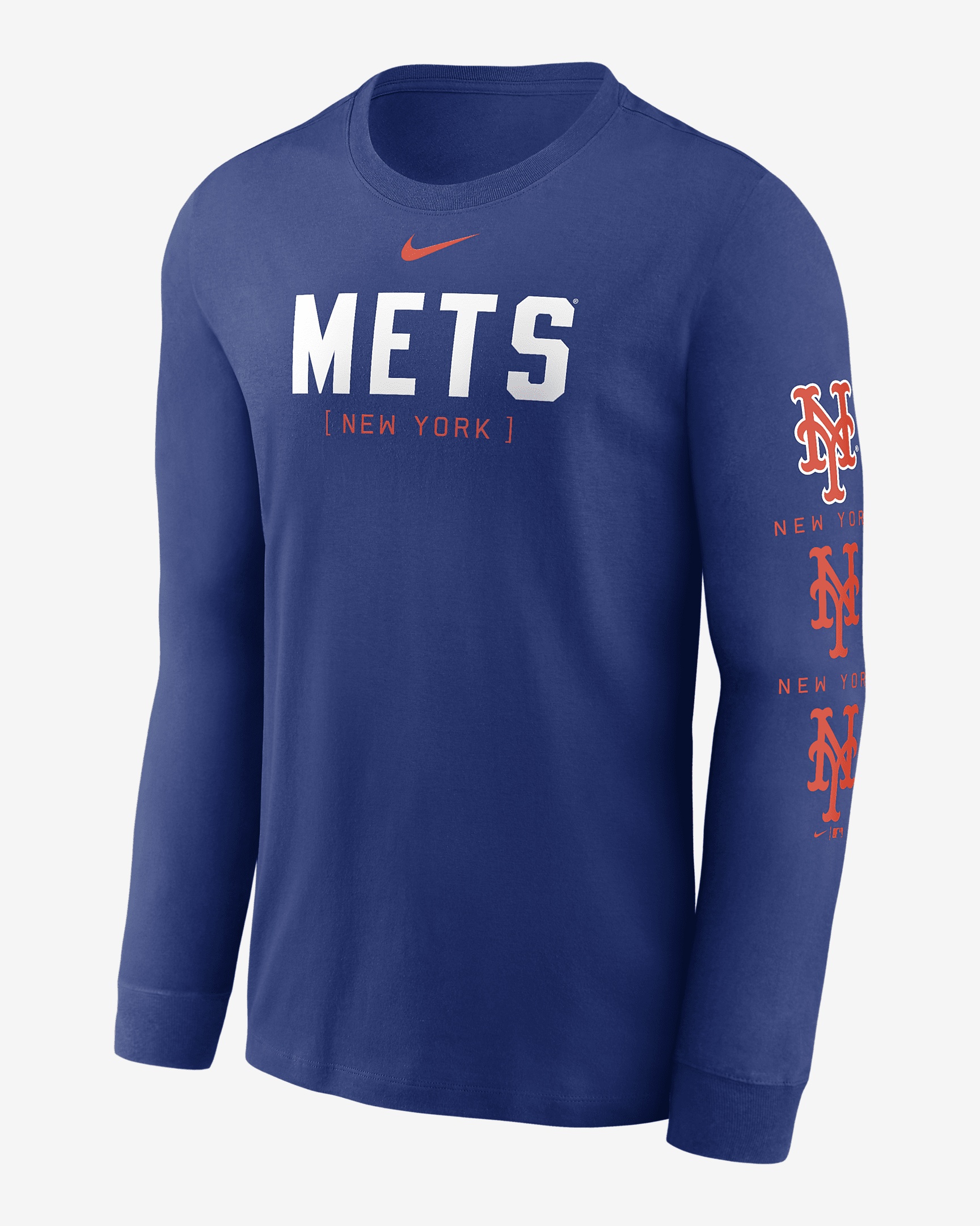 New York Mets Repeater Nike Men's MLB Long-Sleeve T-Shirt - 1