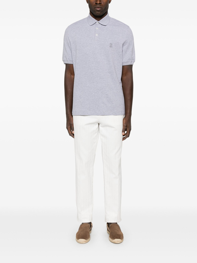 Brunello Cucinelli Logo-print Polo Shirt outlook
