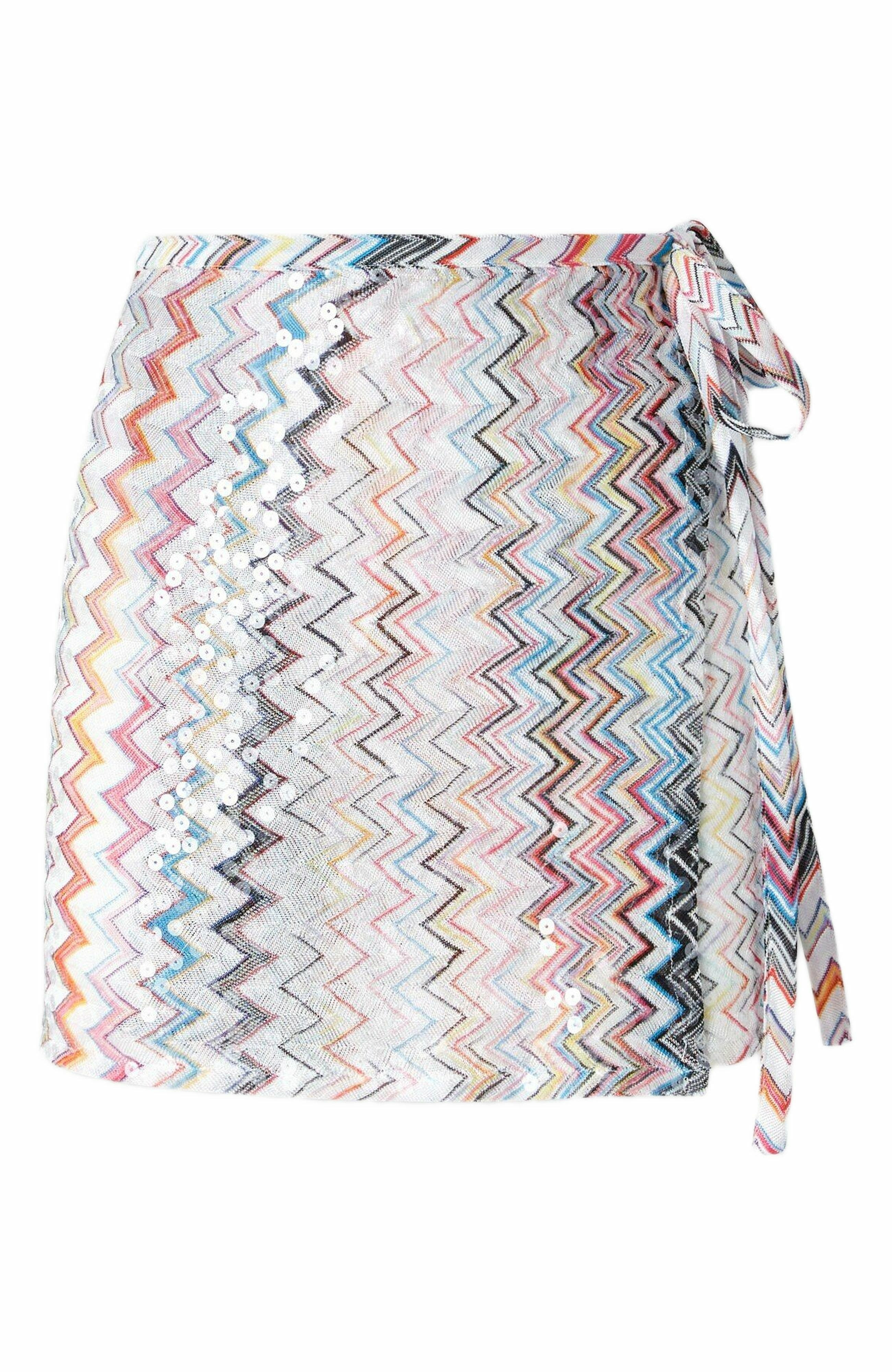 Missoni Viscose Blend Pareo Mini Skirt in Multicoloured at Nordstrom - 4