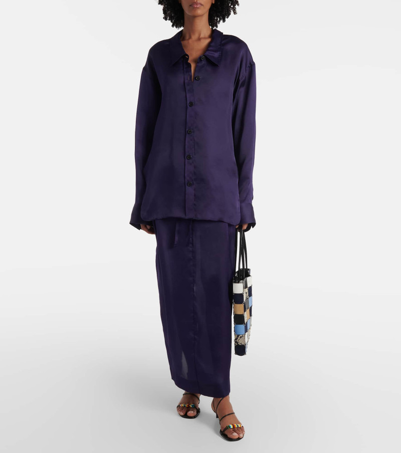 KHAITE Chenton silk organza maxi skirt outlook