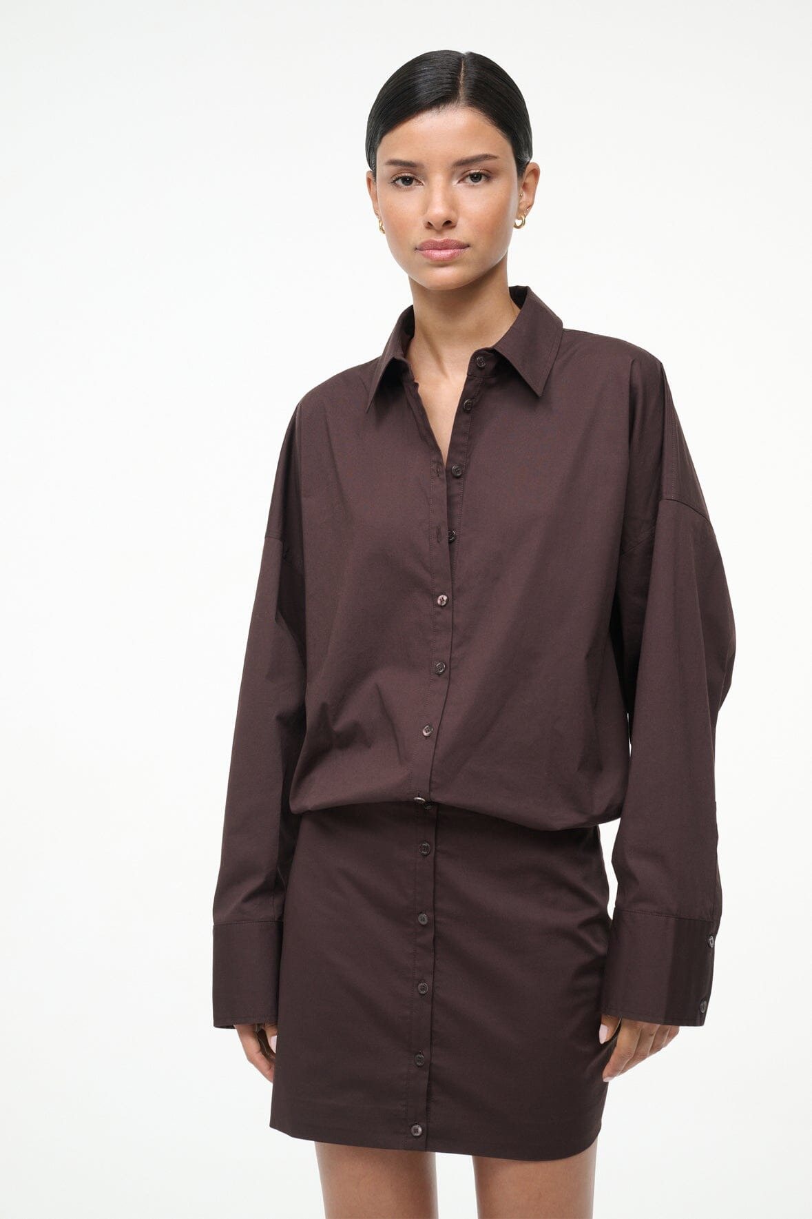 STAUD CYNTHIA DRESS EARTH - 3