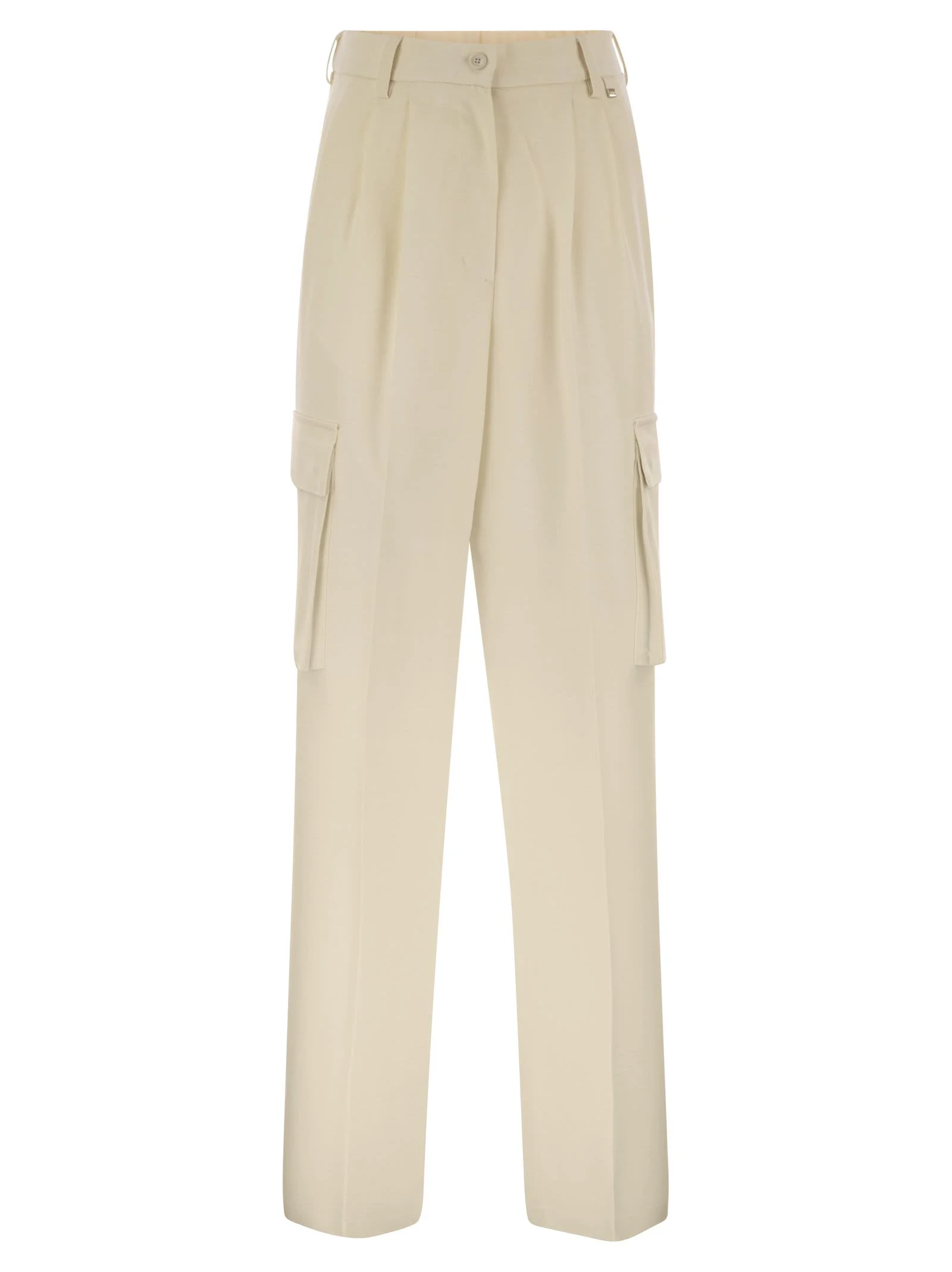 Herno Women Cargo Trousers In Wool And Viscose Blend - 1