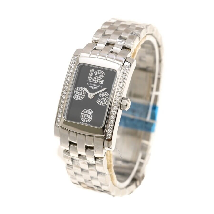 Longines Dolce Vita Quartz Diamond Black Dial Ladies Watch L5.155.0.58.6 - 4