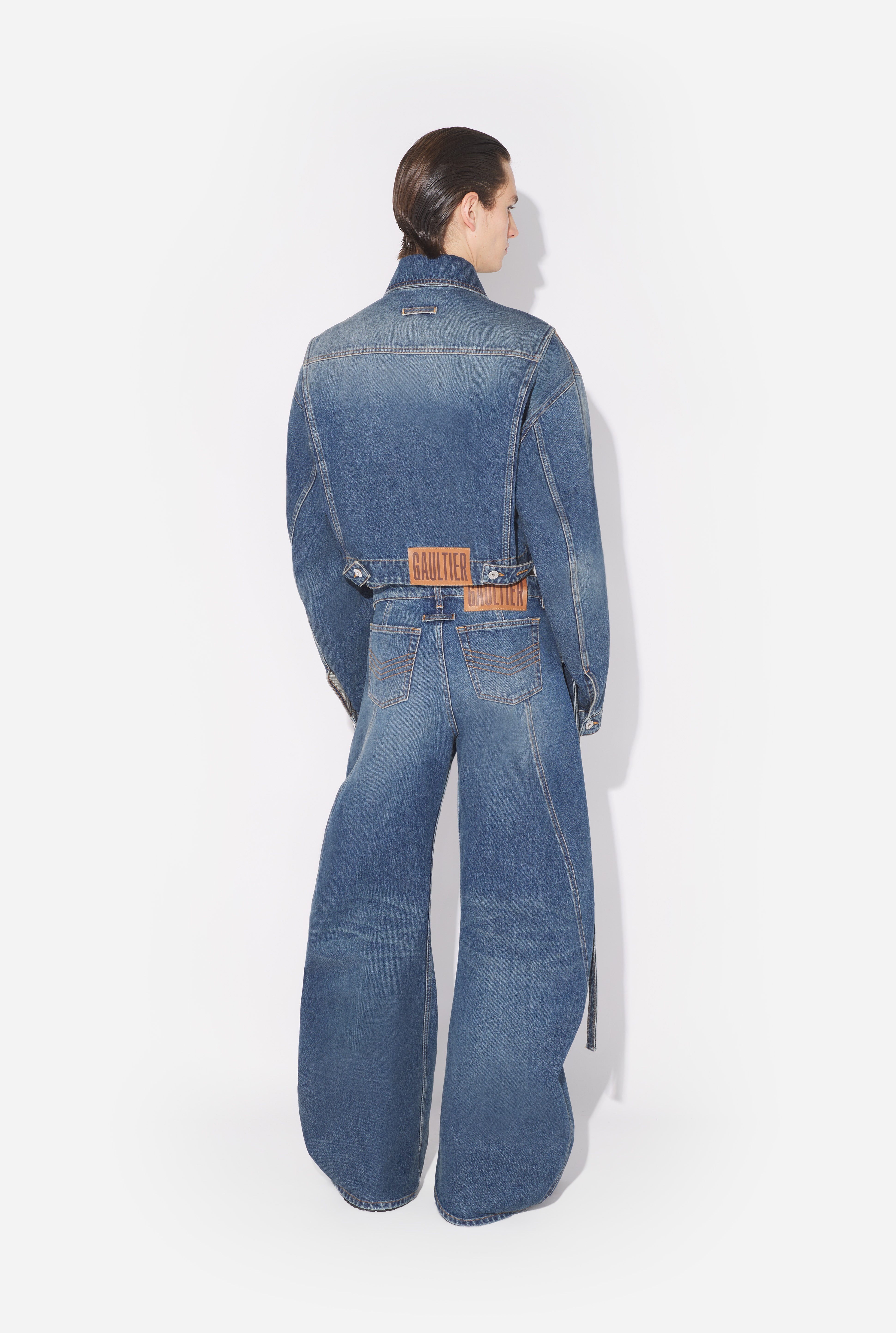 THE BLUE DENIM STRAP JEANS - 7