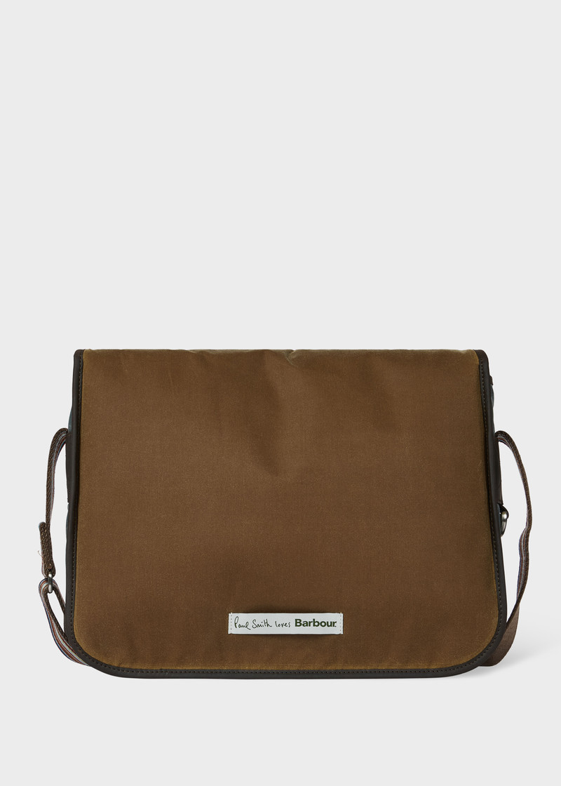 Paul Smith Paul Smith loves Barbour - Tan Wax Tarras Bag outlook