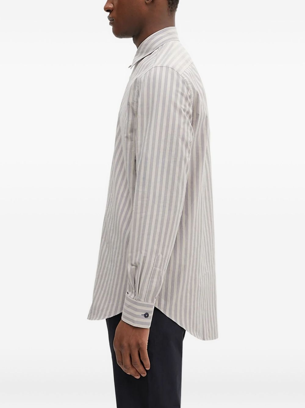 striped long-sleeves shirt - 3