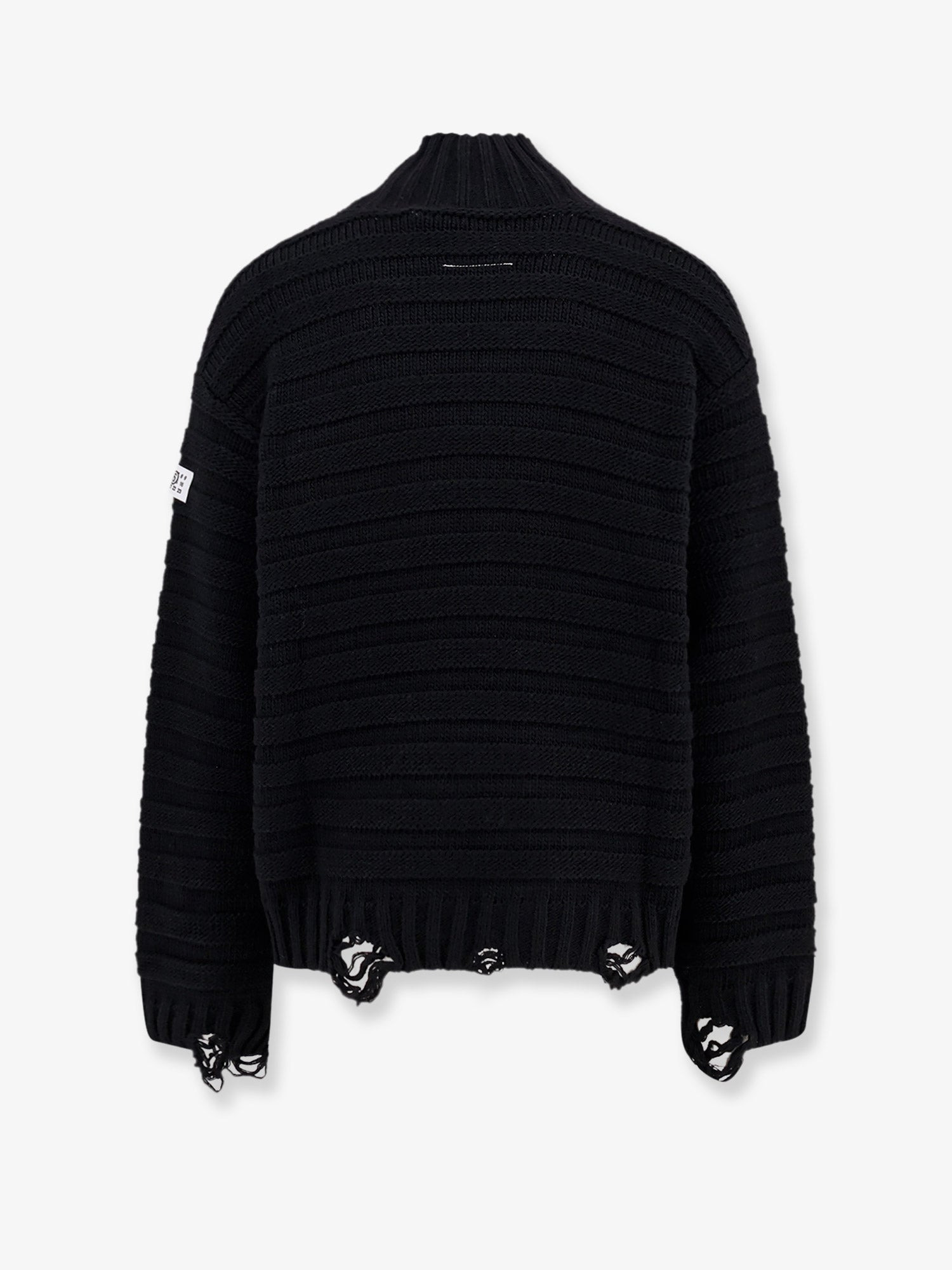 Mm6 Maison Margiela Wool Blend Sweater With Distressed Effect - 2