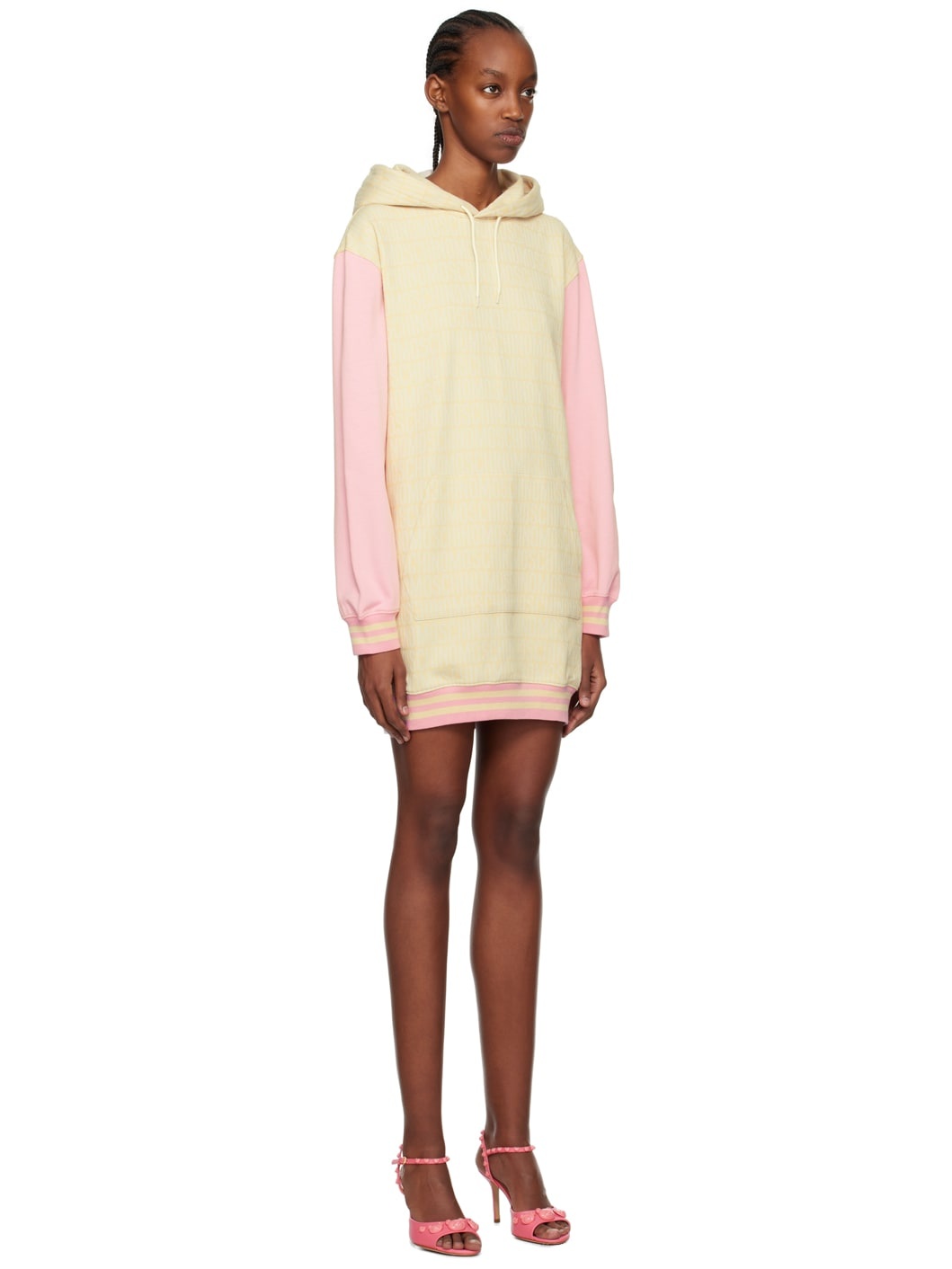 Beige Jacquard Minidress - 2