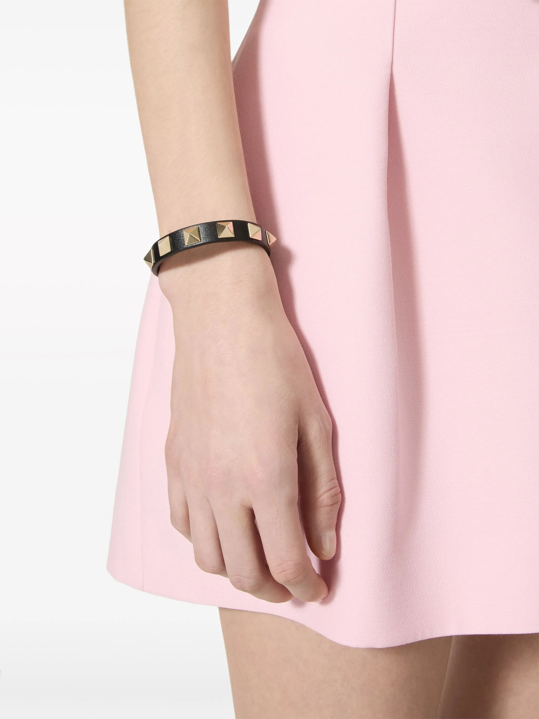 Rockstud leather bracelet - 5