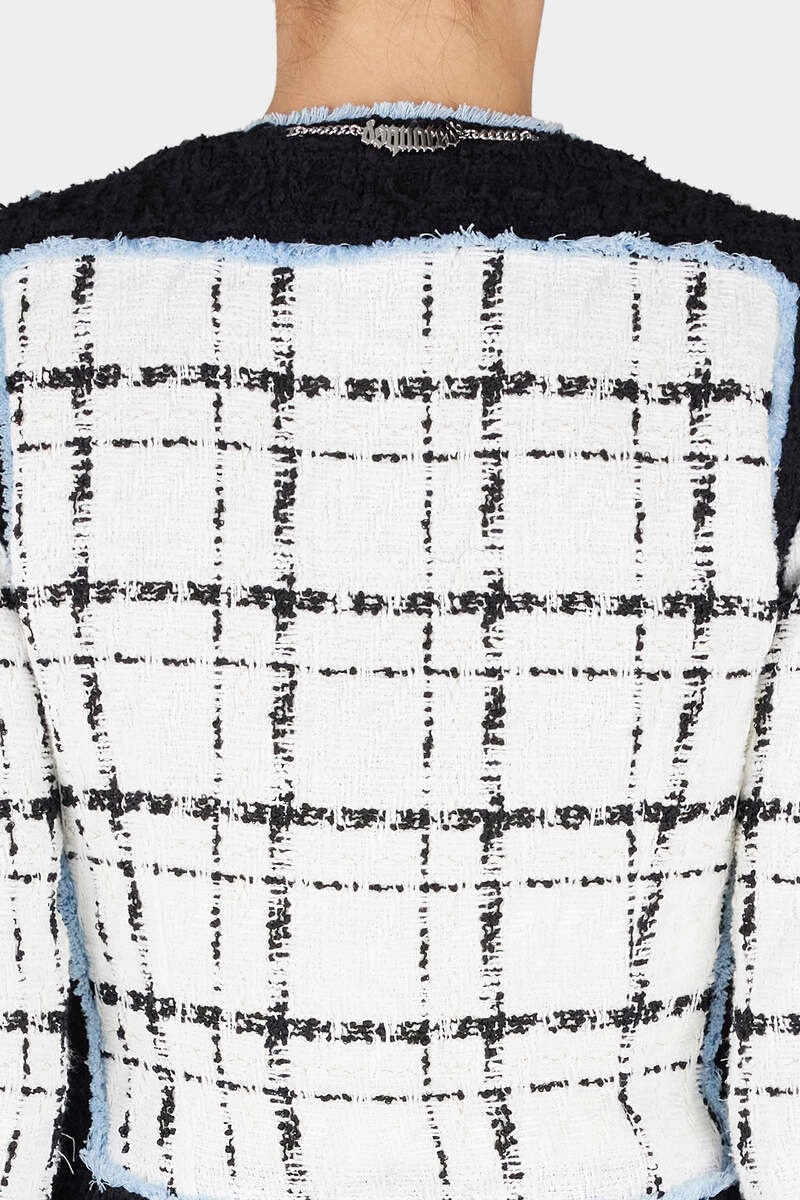 BOUCLË LONG SLEEVES CORSET JACKET - 5
