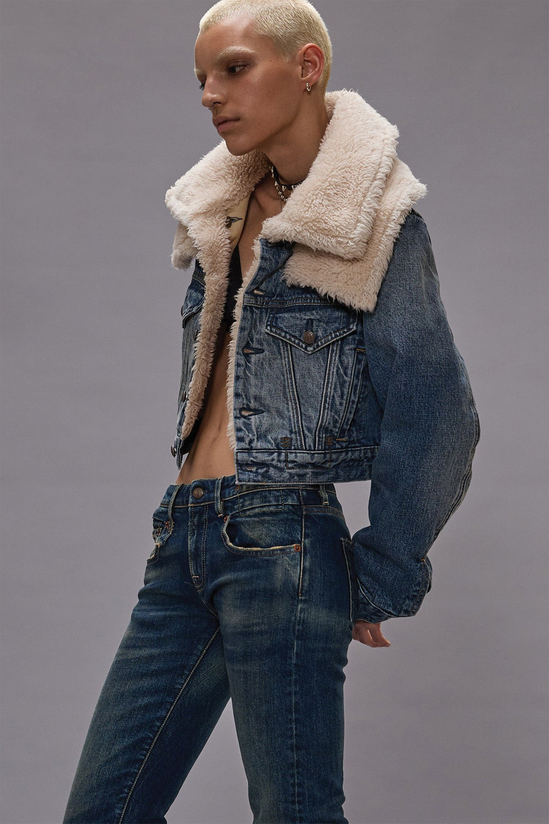 DOUBLE COLLAR SHERPA TRUCKER JACKET - 1