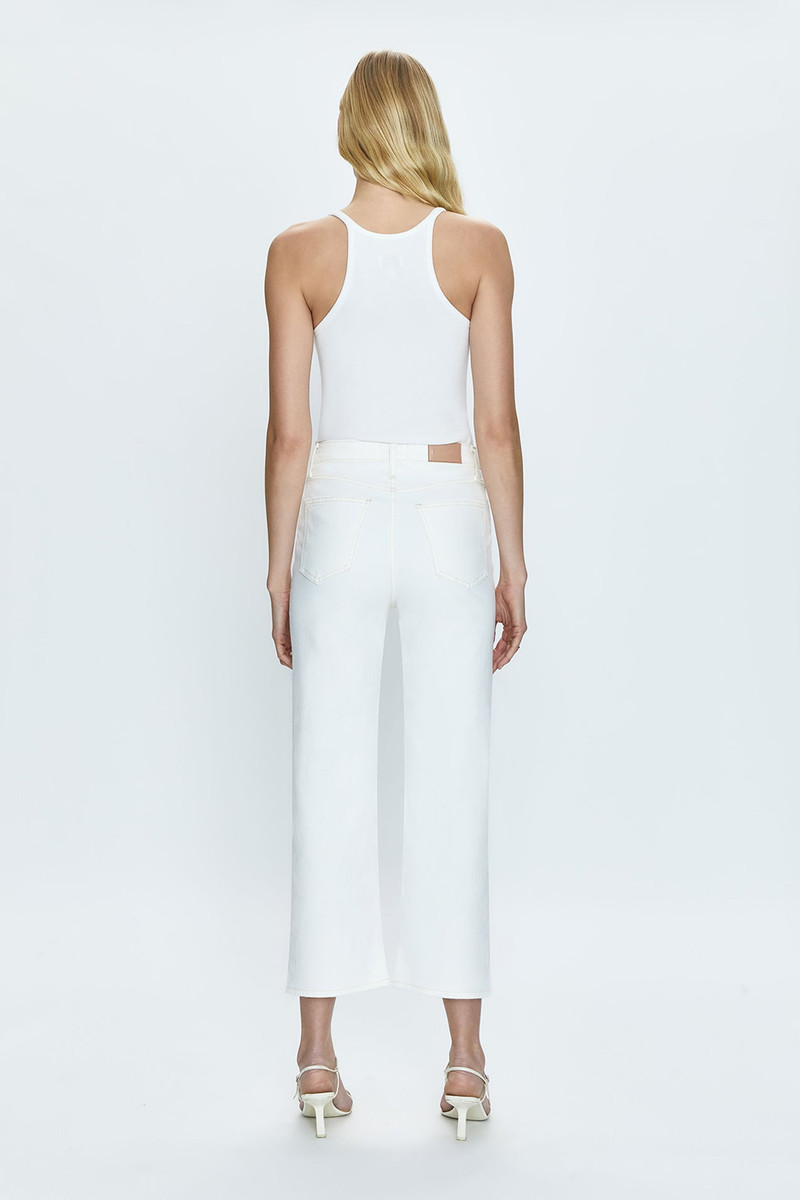 CASSIE CROP SUPER HIGH RISE STRAIGHT CROP JEAN - SAND VINTAGE 5