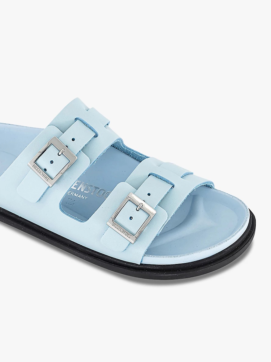 St Barths two-strap leather sandals - 5