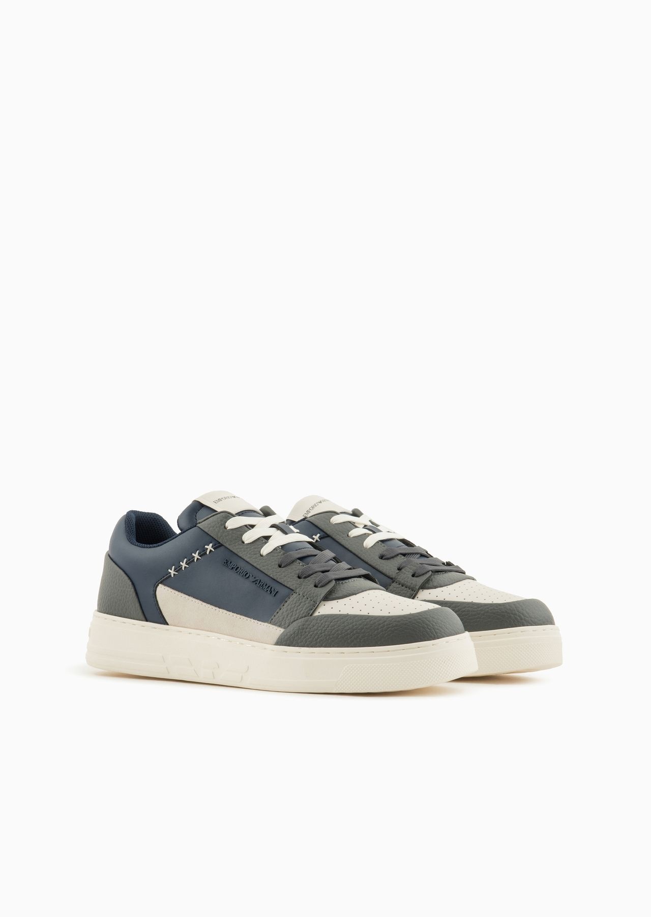 ASV regenerated-leather sneakers with stitching details - 2