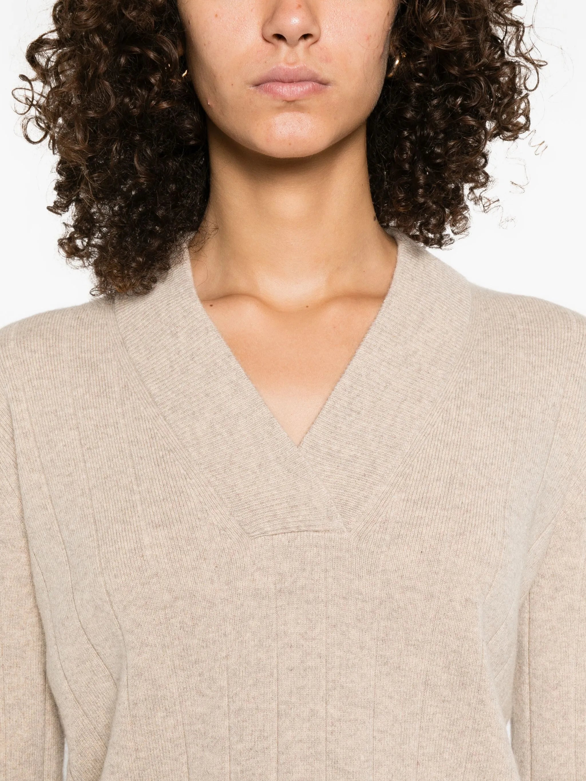 Max Mara Arten Ribbed V-neck Jumper - 2
