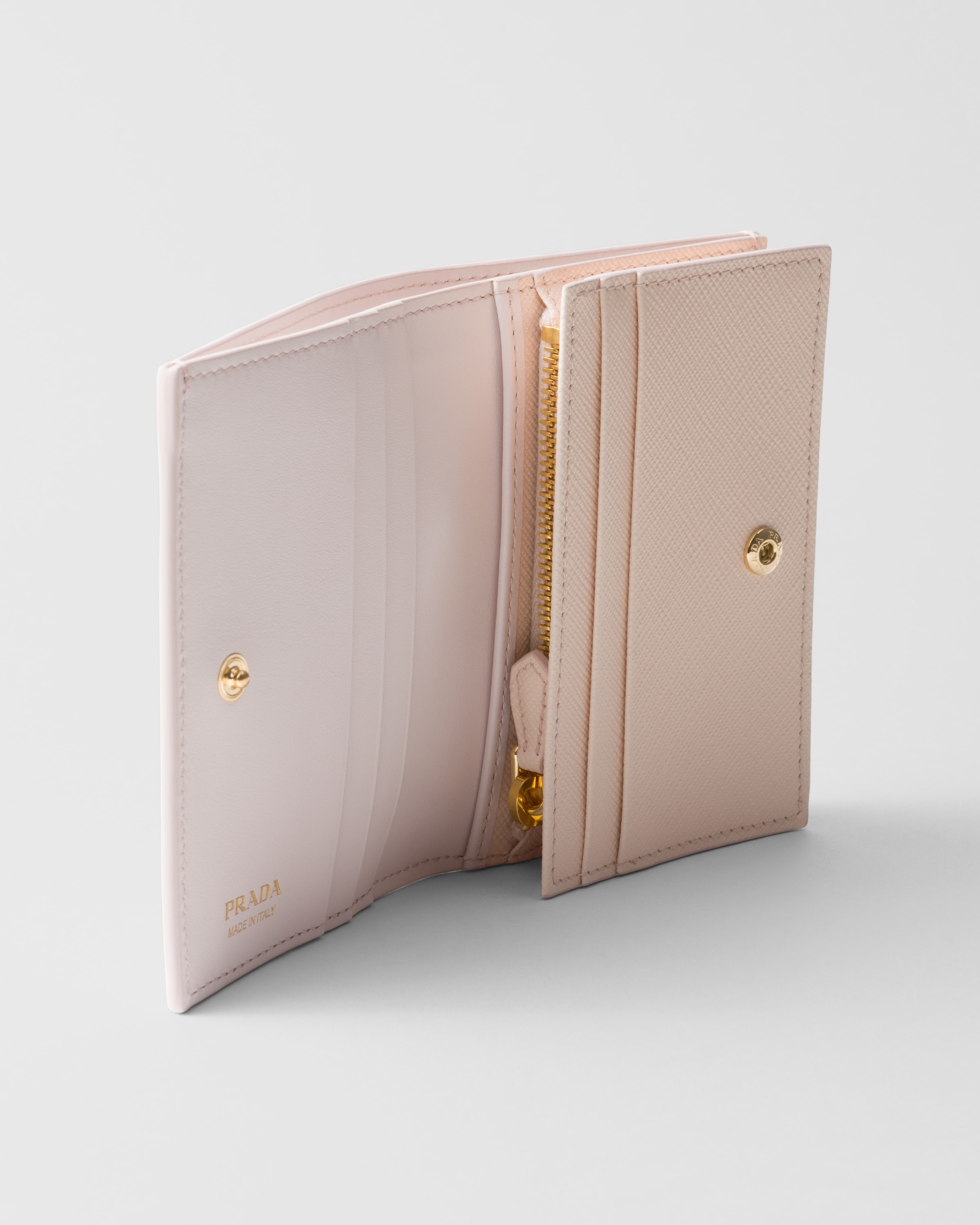 Small printed Saffiano leather wallet - 4