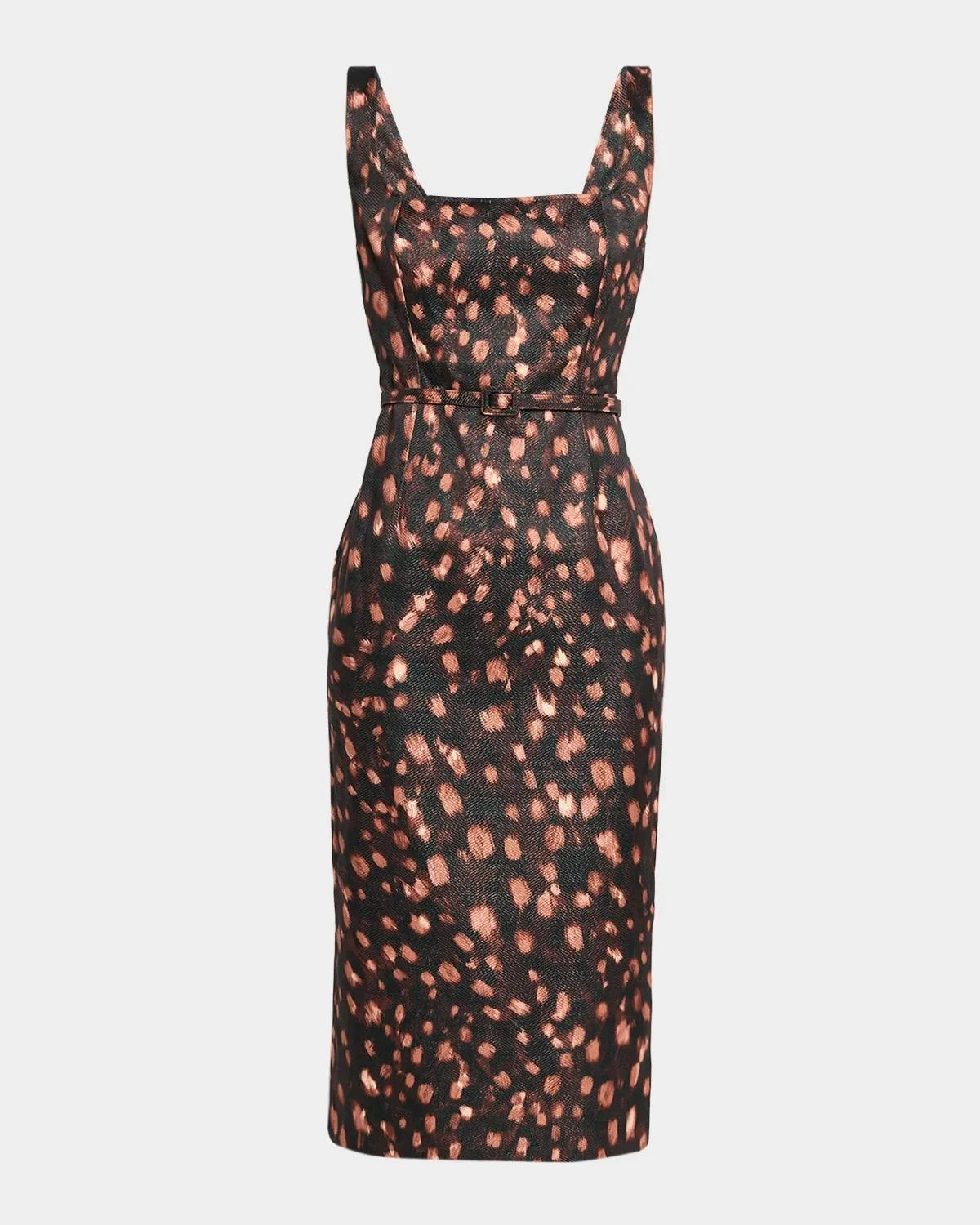 Ellison Leopard-Print Column Midi Dress - 1