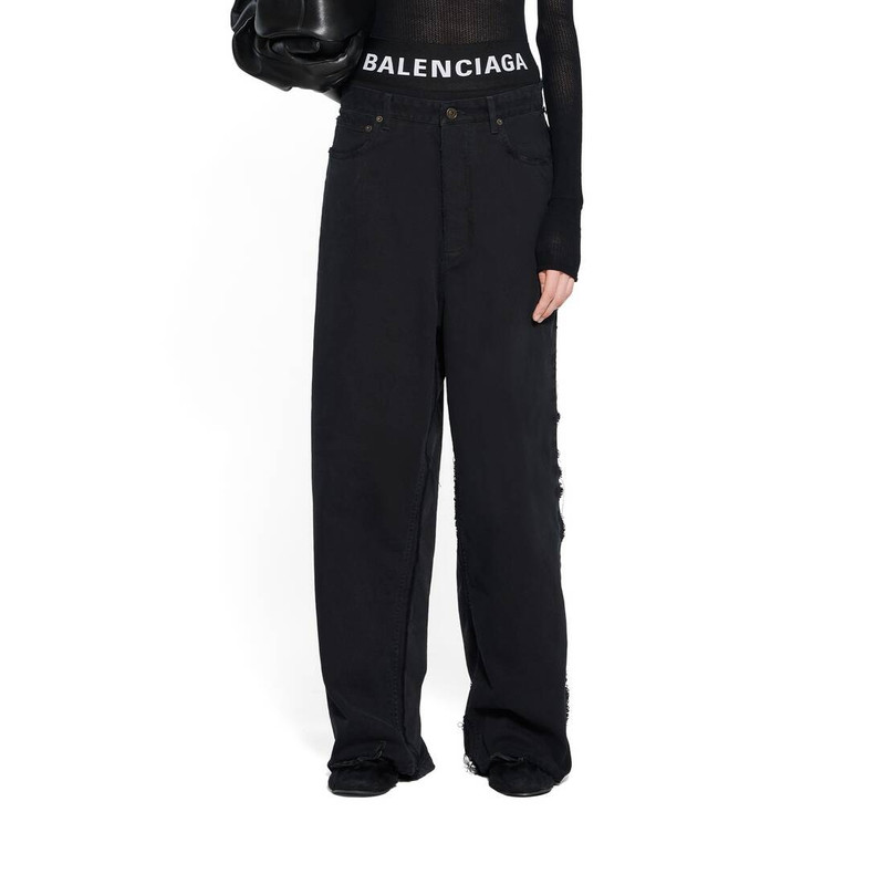 Men's Hybrid Baggy Pants in Black 5