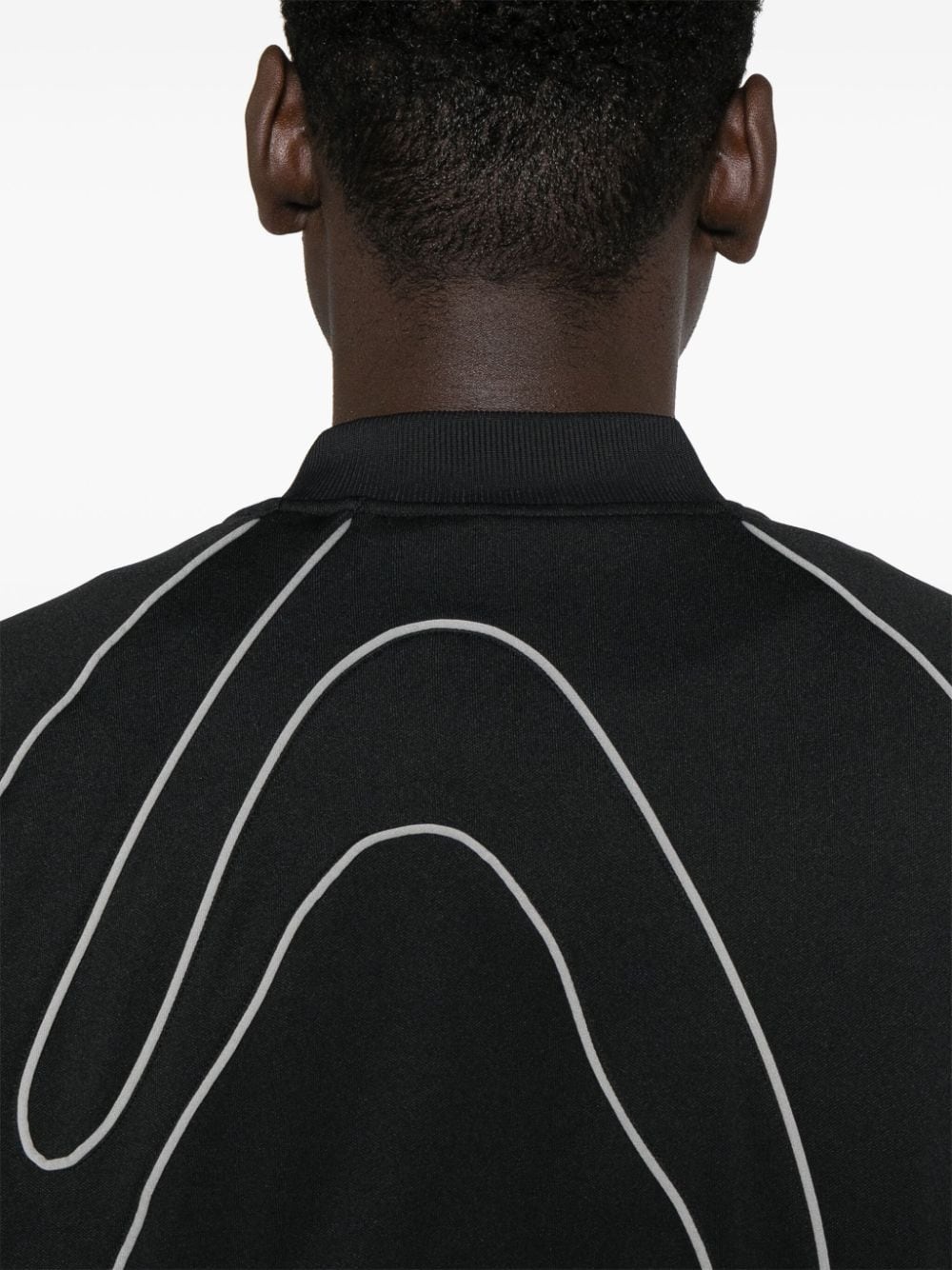appliquÃ©-detail zip-up sweatshirt - 5