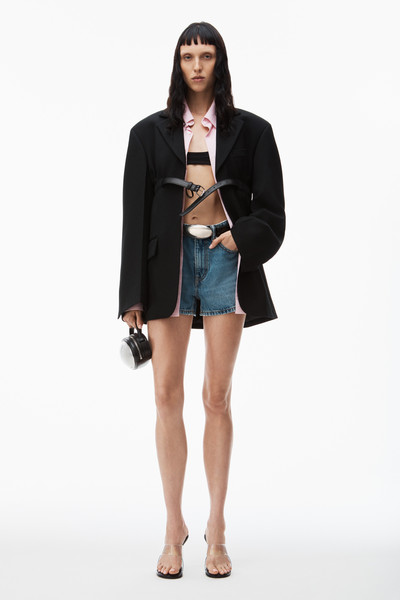 Alexander Wang SHORTY HIGH-RISE SHORT IN DENIM outlook