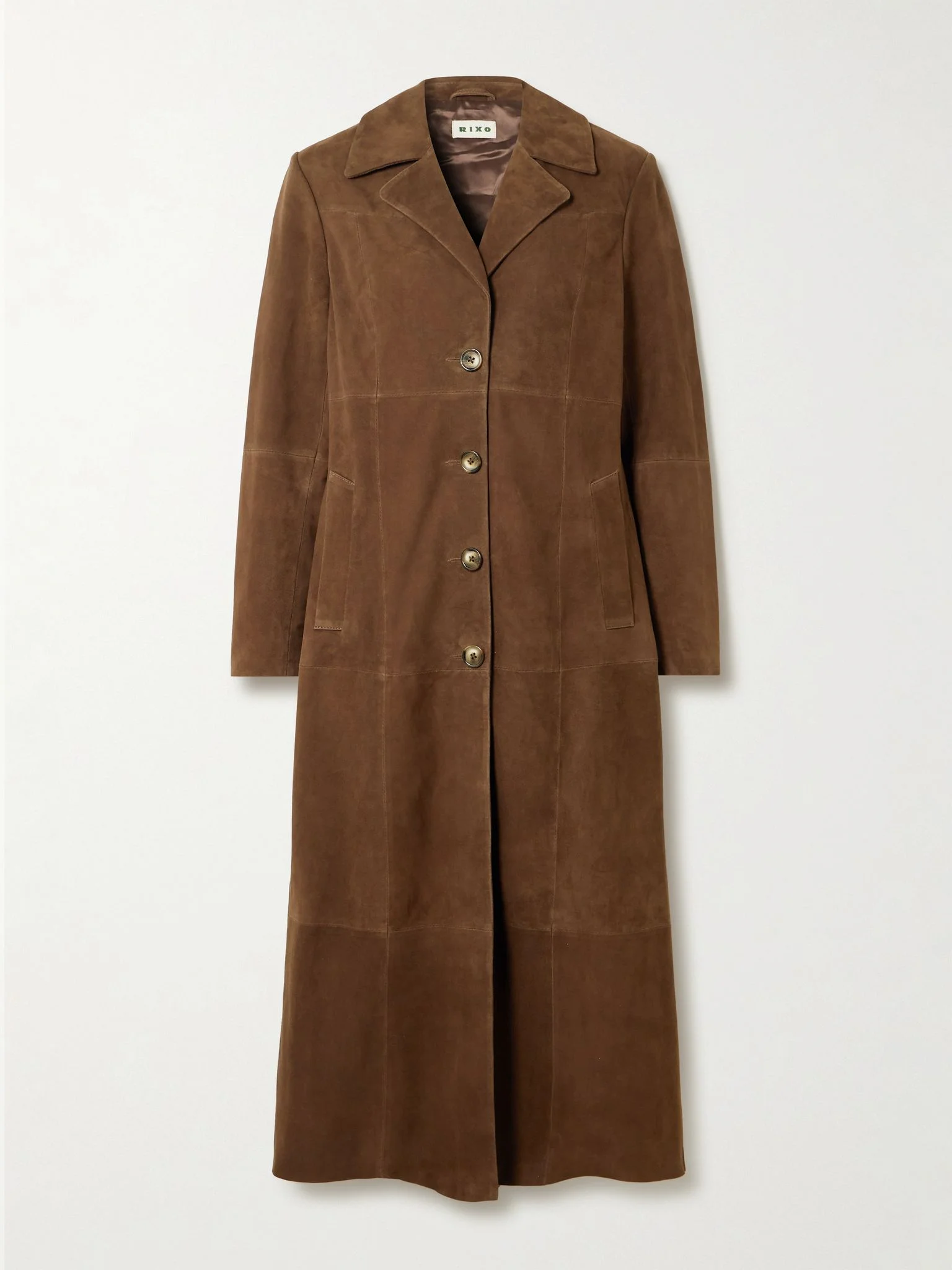 Astraea paneled suede coat Brown - 1