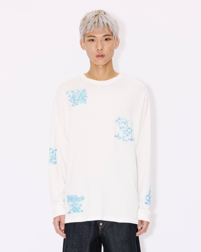 KENZO 'KENZO Cartoon' outlined relax long sleeve T-shirt in cotton outlook
