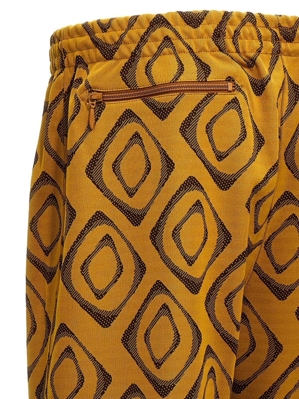 patterned-jacquard trousers - 4