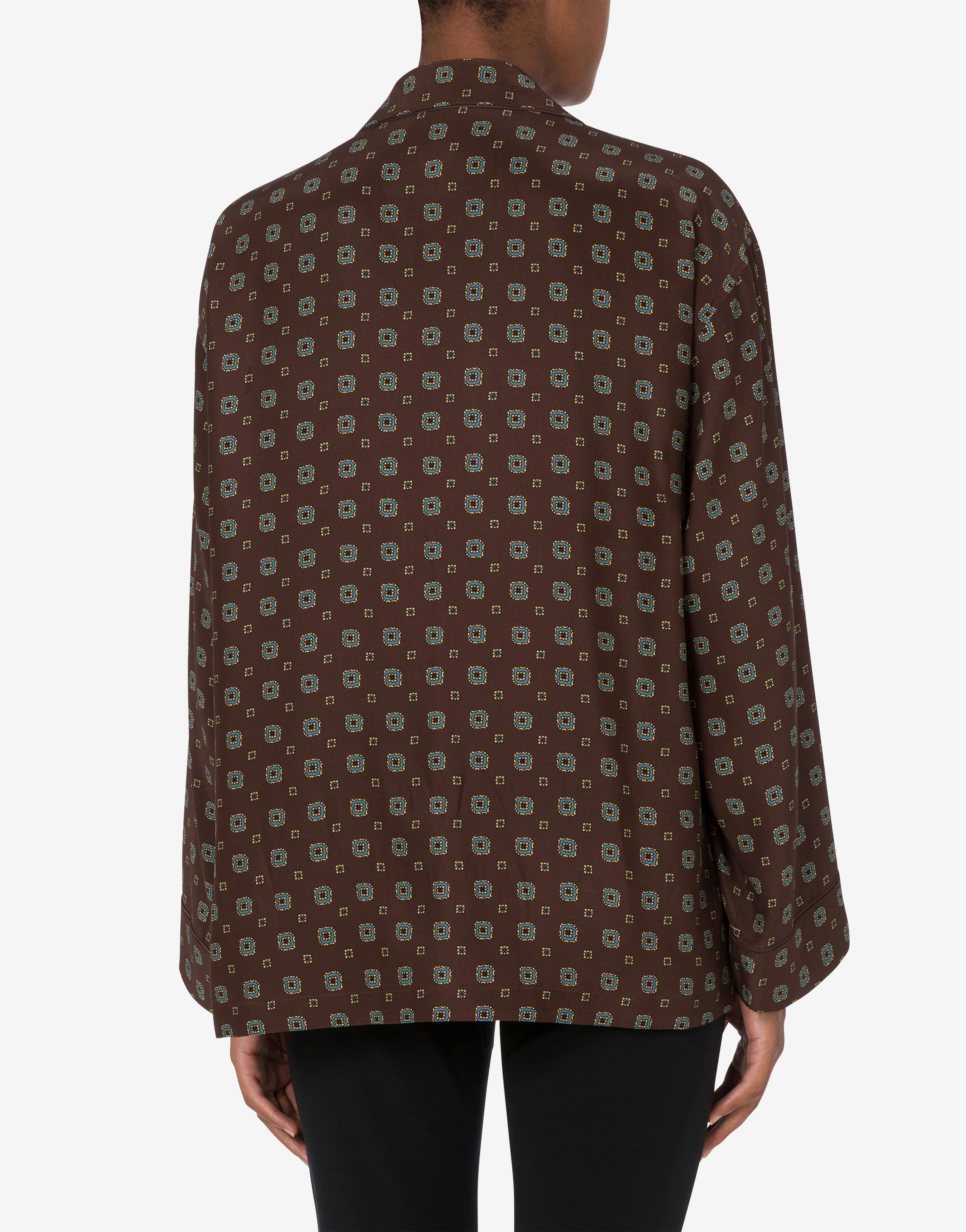 SHIRT IN SATIN TIE PRINT - 4