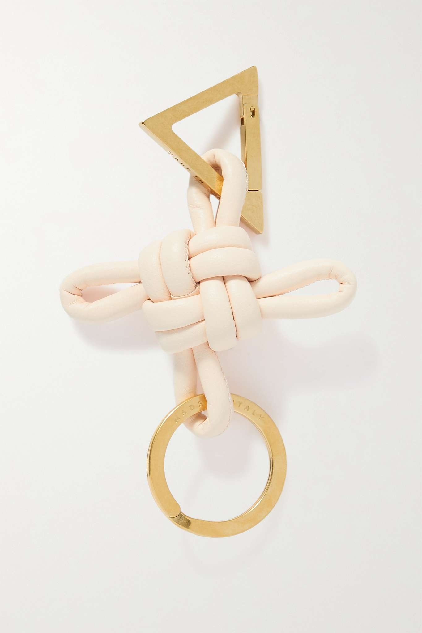 Knotted leather keyring - 2