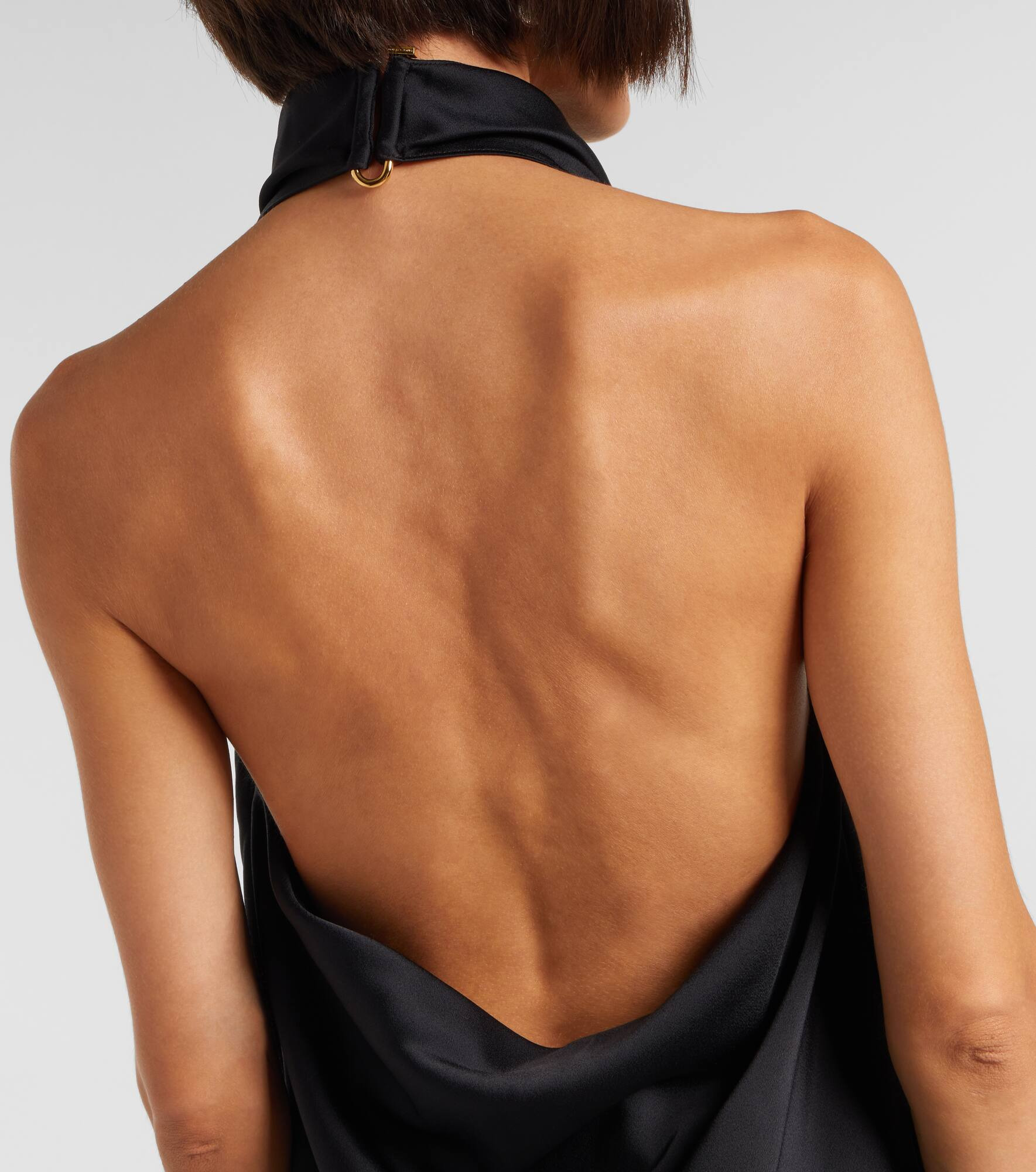 Halterneck satin top - 5