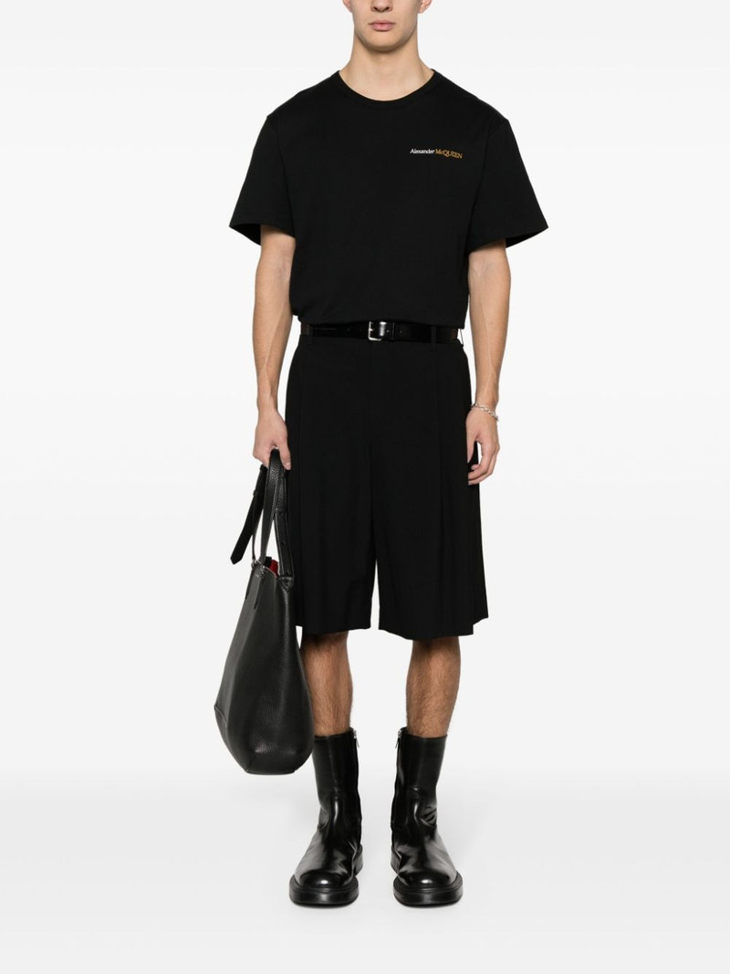 Alexander McQueen embroidered-logo cotton T-shirt outlook